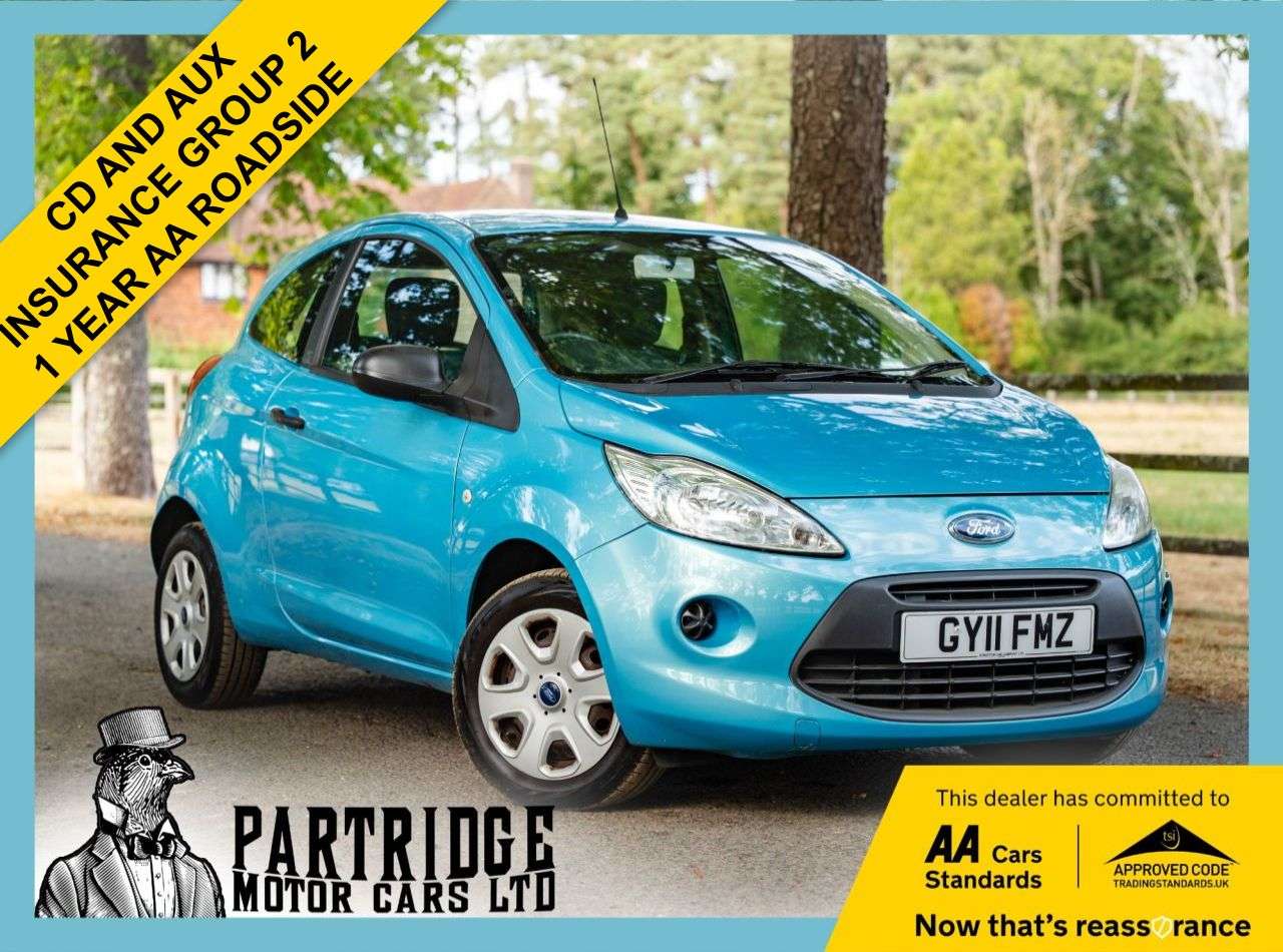 A 2011 FORD KA 1.2 Studio Hatchback 3dr Petrol Manual Euro 4 (69 ps) INSURANCE GROUP 2, CD A 2011 FORD KA 1.2 Studio Hatchback 3dr Petrol Manual Euro 4 (69 ps) INSURANCE GROUP 2, CD