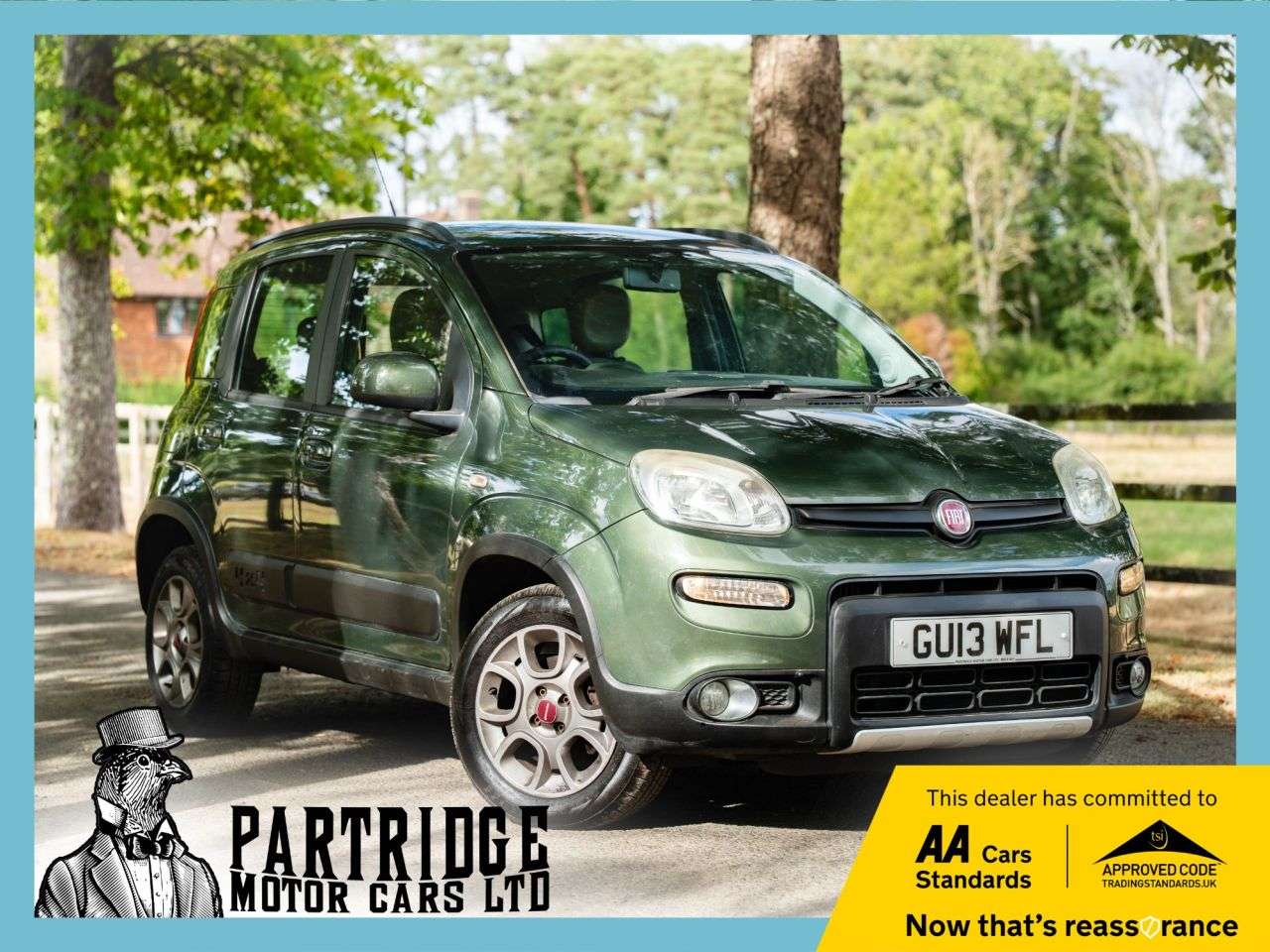 A 2013 FIAT PANDA 0.9 TwinAir 4x4 Hatchback 5dr Petrol Manual Euro 5 (s/s) (85 bhp) PERMANENT A 2013 FIAT PANDA 0.9 TwinAir 4x4 Hatchback 5dr Petrol Manual Euro 5 (s/s) (85 bhp) PERMANENT