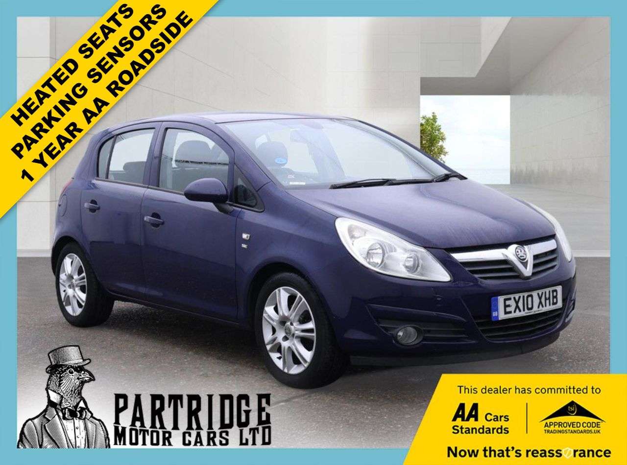 A 2010 VAUXHALL CORSA 1.4i 16v SE Hatchback 5dr Petrol Manual (a/c) (129 g/km, 99 bhp) HEATED SEA A 2010 VAUXHALL CORSA 1.4i 16v SE Hatchback 5dr Petrol Manual (a/c) (129 g/km, 99 bhp) HEATED SEA