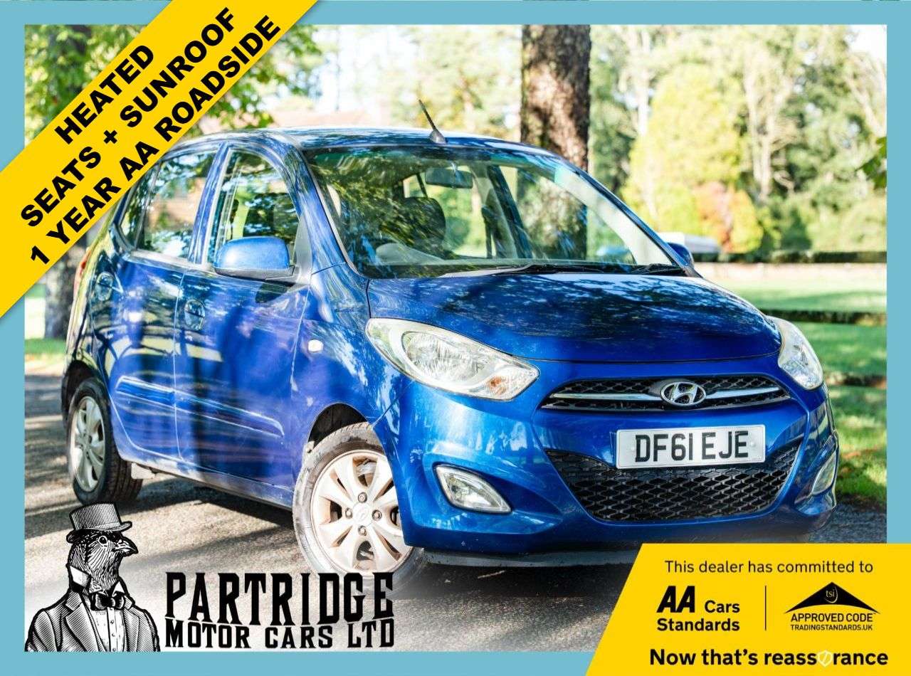 A 2012 HYUNDAI I10 1.2 Style Hatchback 5dr Petrol Manual Euro 5 (85 bhp) HEATED SEATS, AIR CON A 2012 HYUNDAI I10 1.2 Style Hatchback 5dr Petrol Manual Euro 5 (85 bhp) HEATED SEATS, AIR CON
