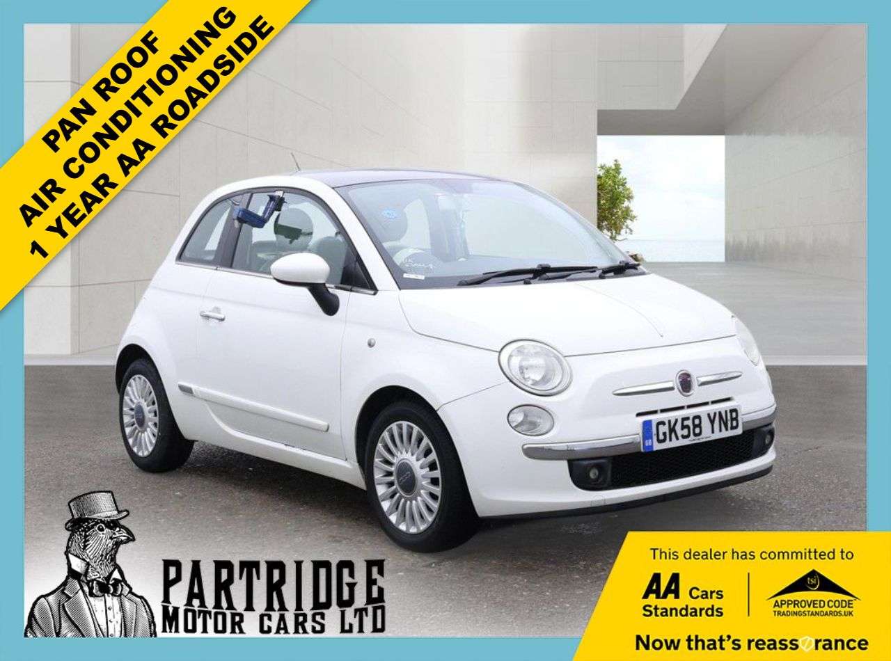 A 2008 FIAT 500 1.2 Lounge Hatchback 3dr Petrol Manual Euro 4 (69 bhp) PAN ROOF, ALLOYS, AI A 2008 FIAT 500 1.2 Lounge Hatchback 3dr Petrol Manual Euro 4 (69 bhp) PAN ROOF, ALLOYS, AI