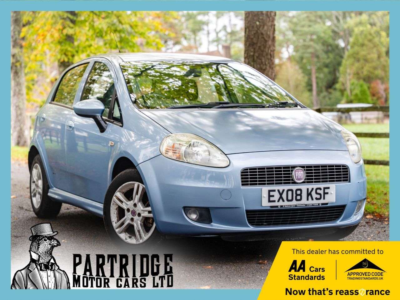 A 2008 FIAT GRANDE PUNTO 1.4 Active Sport Hatchback 5dr Petrol Manual (139 g/km, 77 bhp) AIR CON, AL A 2008 FIAT GRANDE PUNTO 1.4 Active Sport Hatchback 5dr Petrol Manual (139 g/km, 77 bhp) AIR CON, AL