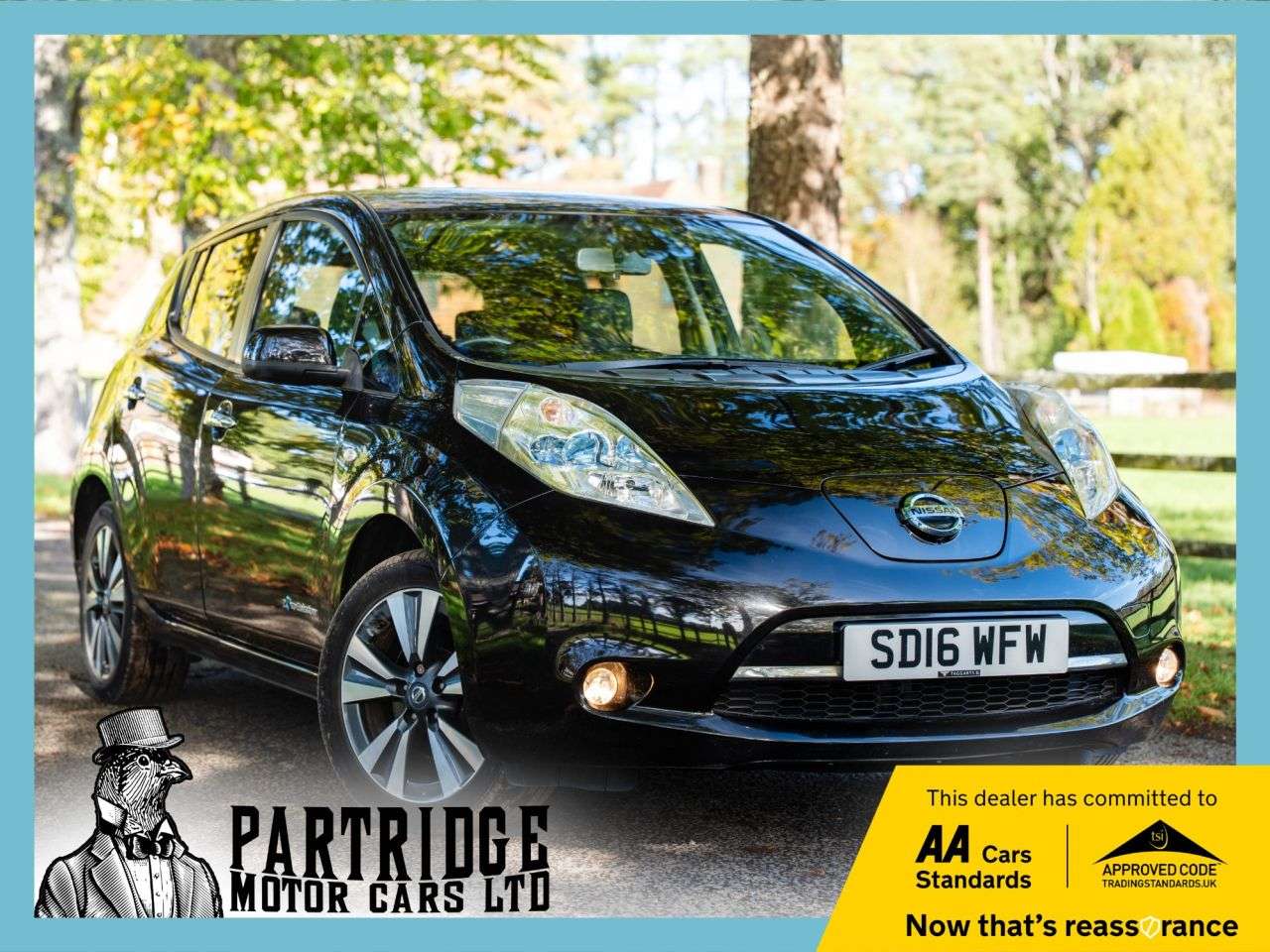 A 2016 NISSAN LEAF 30kWh Tekna Hatchback 5dr Electric Auto (109 bhp) CLIMATE CONTROL, HEATED S A 2016 NISSAN LEAF 30kWh Tekna Hatchback 5dr Electric Auto (109 bhp) CLIMATE CONTROL, HEATED S