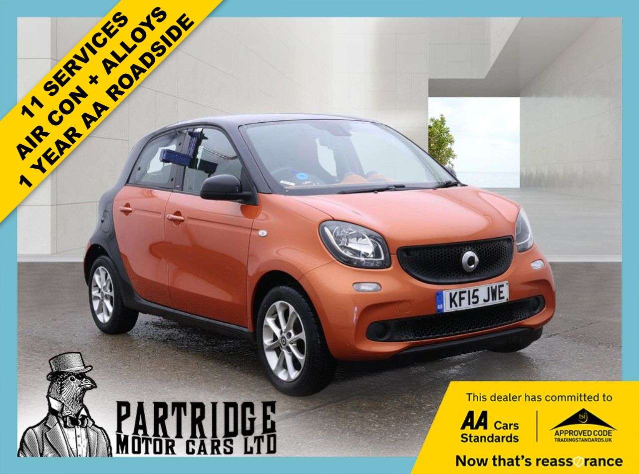 A 2015 SMART FORFOUR 1.0 Passion Hatchback 5dr Petrol Manual Euro 6 (s/s) (71 ps) AIR CON, ALLOY A 2015 SMART FORFOUR 1.0 Passion Hatchback 5dr Petrol Manual Euro 6 (s/s) (71 ps) AIR CON, ALLOY