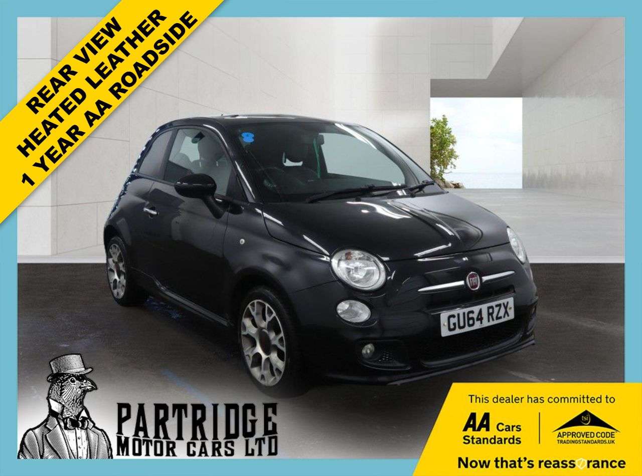 A 2014 FIAT 500 1.2 S Hatchback 3dr Petrol Manual Euro 6 (s/s) (69 bhp) LEATHER, HEATED SEA A 2014 FIAT 500 1.2 S Hatchback 3dr Petrol Manual Euro 6 (s/s) (69 bhp) LEATHER, HEATED SEA