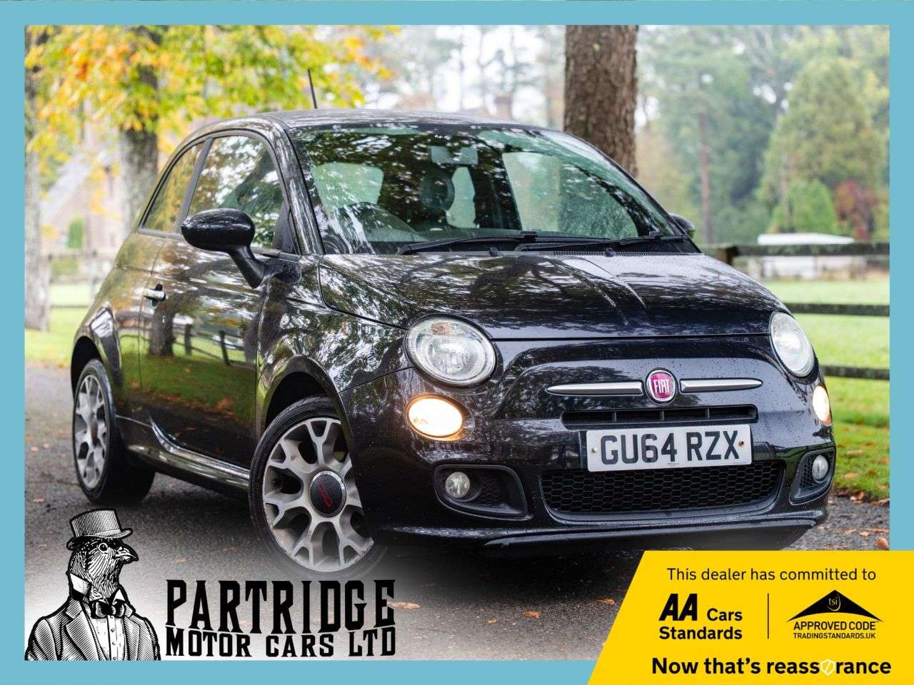 A 2014 FIAT 500 1.2 S Hatchback 3dr Petrol Manual Euro 6 (s/s) (69 bhp) LEATHER, HEATED SEA A 2014 FIAT 500 1.2 S Hatchback 3dr Petrol Manual Euro 6 (s/s) (69 bhp) LEATHER, HEATED SEA