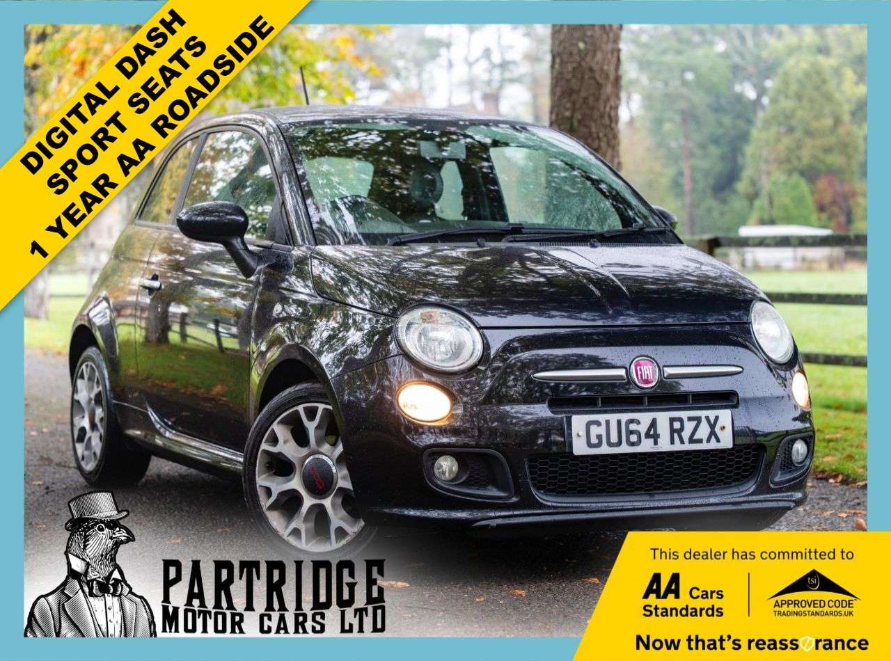 A 2014 FIAT 500 1.2 S Hatchback 3dr Petrol Manual Euro 6 (s/s) (69 bhp) LEATHER, HEATED SEA A 2014 FIAT 500 1.2 S Hatchback 3dr Petrol Manual Euro 6 (s/s) (69 bhp) LEATHER, HEATED SEA