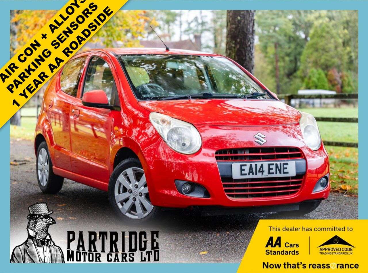 A 2014 SUZUKI ALTO 1.0 12V SZ4 Hatchback 5dr Petrol Manual Euro 5 (68 ps) AIR CON, ALLOY WHEEL A 2014 SUZUKI ALTO 1.0 12V SZ4 Hatchback 5dr Petrol Manual Euro 5 (68 ps) AIR CON, ALLOY WHEEL
