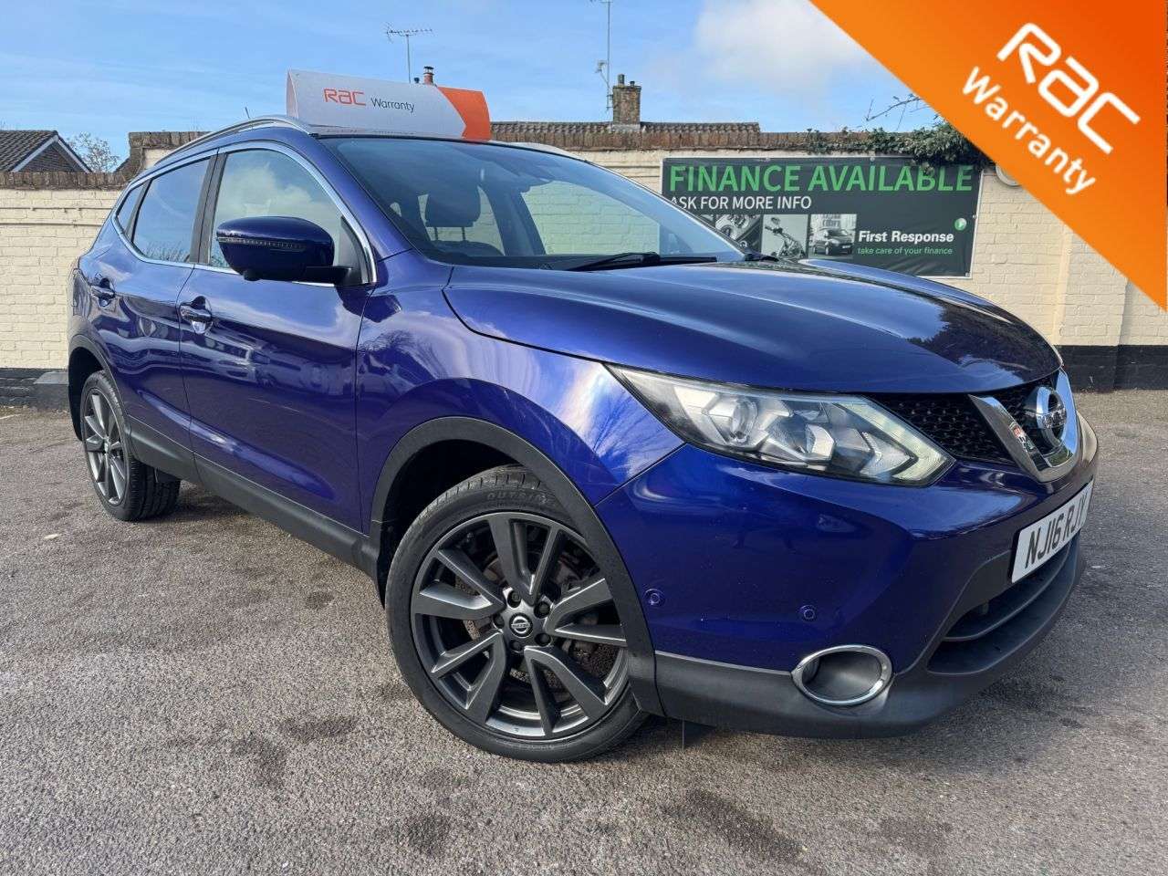 A 2016 NISSAN QASHQAI 1.5 dCi Tekna SUV 5dr Diesel Manual 2WD Euro 6 (s/s) (110 ps) 6 MONTHS RAC A 2016 NISSAN QASHQAI 1.5 dCi Tekna SUV 5dr Diesel Manual 2WD Euro 6 (s/s) (110 ps) 6 MONTHS RAC