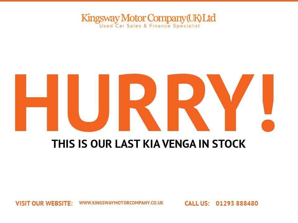A 2012 KIA VENGA 1.6 3 MPV 5dr Petrol Auto Euro 5 (Sat Nav) (123 bhp) 6 MONTHS RAC WARRANTY A 2012 KIA VENGA 1.6 3 MPV 5dr Petrol Auto Euro 5 (Sat Nav) (123 bhp) 6 MONTHS RAC WARRANTY