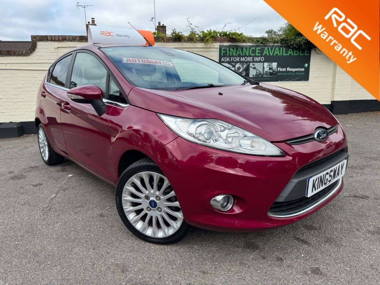 A 2012 FORD FIESTA 1.4 Titanium Hatchback 5dr Petrol Automatic (154 g/km, 94 bhp) 6 MONTHS RAC A 2012 FORD FIESTA 1.4 Titanium Hatchback 5dr Petrol Automatic (154 g/km, 94 bhp) 6 MONTHS RAC