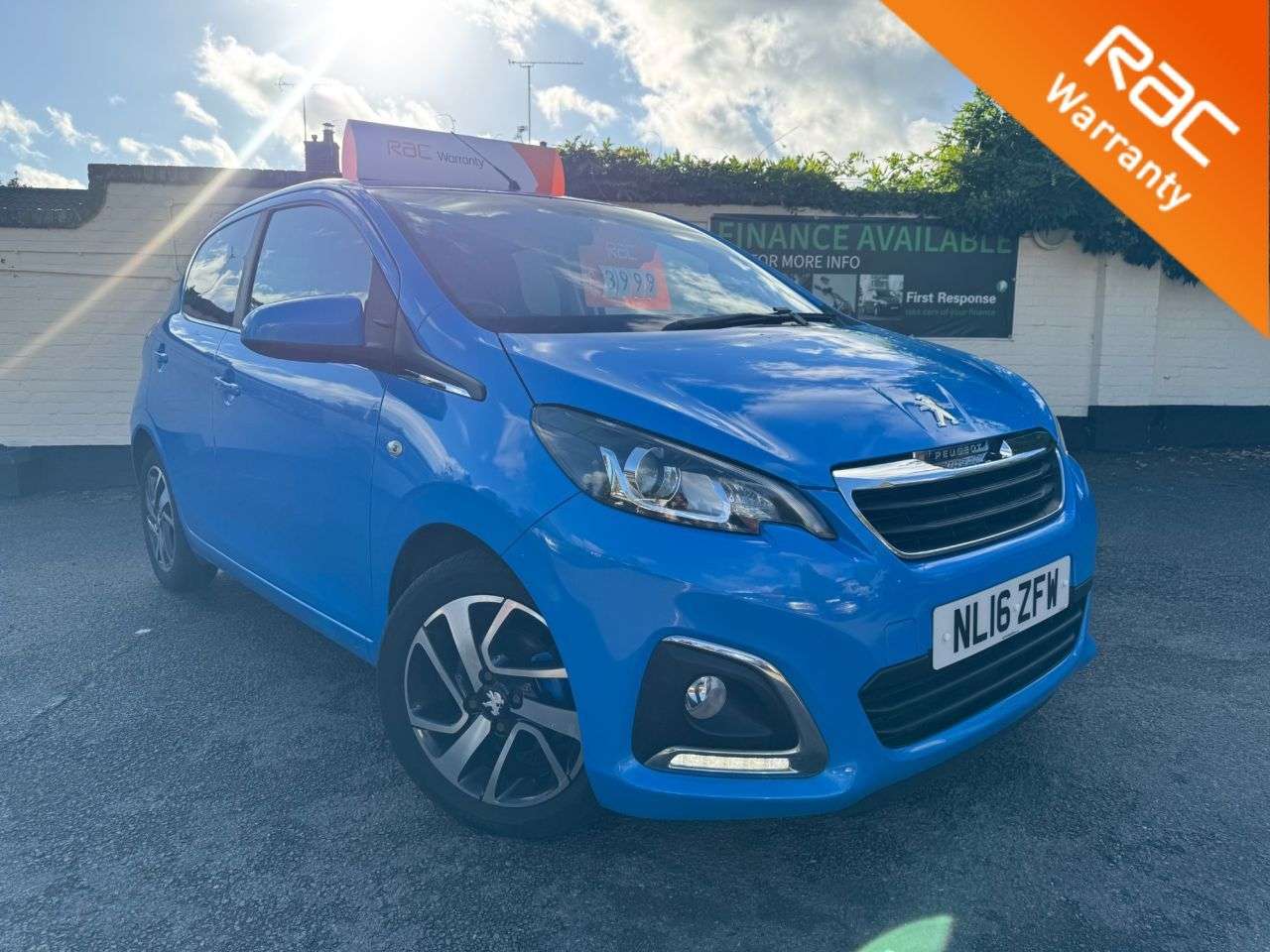 A 2016 PEUGEOT 108 1.2 PureTech Allure Hatchback 5dr Petrol Manual Euro 6 (82 ps) 6 MONTHS RAC A 2016 PEUGEOT 108 1.2 PureTech Allure Hatchback 5dr Petrol Manual Euro 6 (82 ps) 6 MONTHS RAC