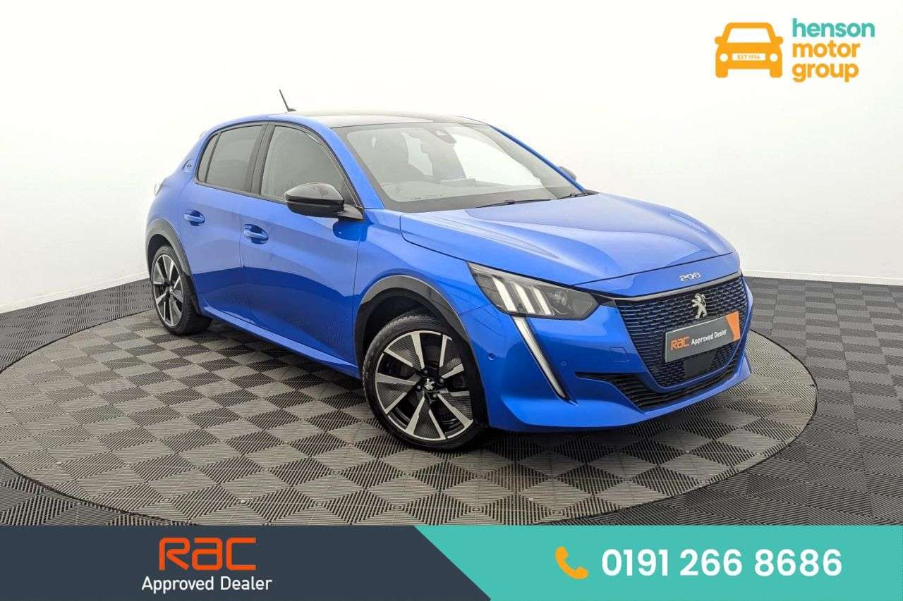A 2021 PEUGEOT E-208 50kWh GT Hatchback 5dr Electric Auto (136 ps) Award Winning 5 Star Dealersh A 2021 PEUGEOT E-208 50kWh GT Hatchback 5dr Electric Auto (136 ps) Award Winning 5 Star Dealersh