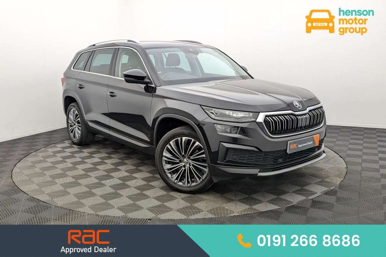 A 2023 SKODA KODIAQ 1.5 TSI ACT SE L Executive SUV 5dr Petrol DSG Euro 6 (s/s) (7 Seat) (150 ps A 2023 SKODA KODIAQ 1.5 TSI ACT SE L Executive SUV 5dr Petrol DSG Euro 6 (s/s) (7 Seat) (150 ps