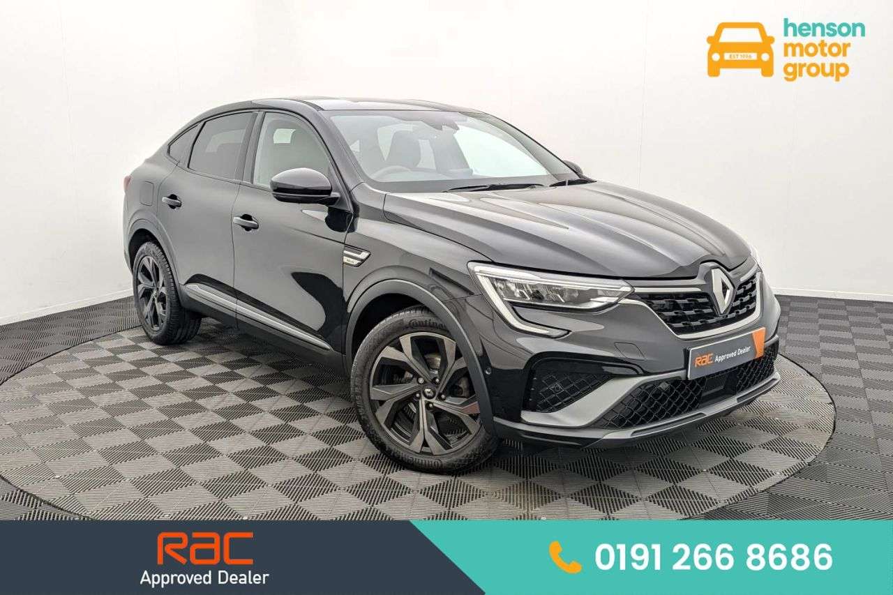 A 2023 RENAULT ARKANA 1.3 MHEV r.s. line SUV 5dr Petrol EDC 2WD Euro 6 (s/s) (140 ps) Award Winni A 2023 RENAULT ARKANA 1.3 MHEV r.s. line SUV 5dr Petrol EDC 2WD Euro 6 (s/s) (140 ps) Award Winni