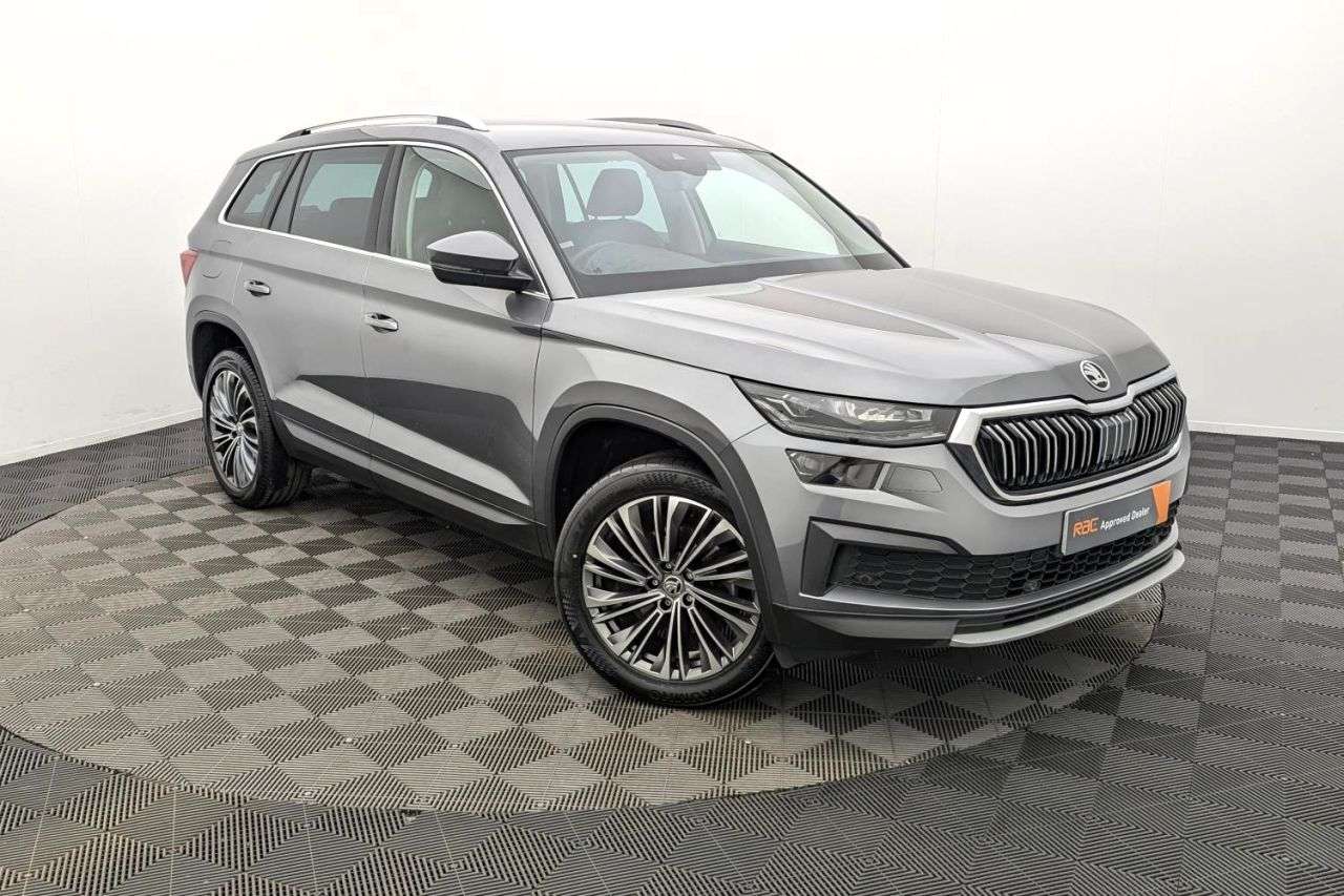 A 2023 SKODA KODIAQ 1.5 TSI ACT SE L Executive SUV 5dr Petrol DSG Euro 6 (s/s) (7 Seat) (150 ps A 2023 SKODA KODIAQ 1.5 TSI ACT SE L Executive SUV 5dr Petrol DSG Euro 6 (s/s) (7 Seat) (150 ps