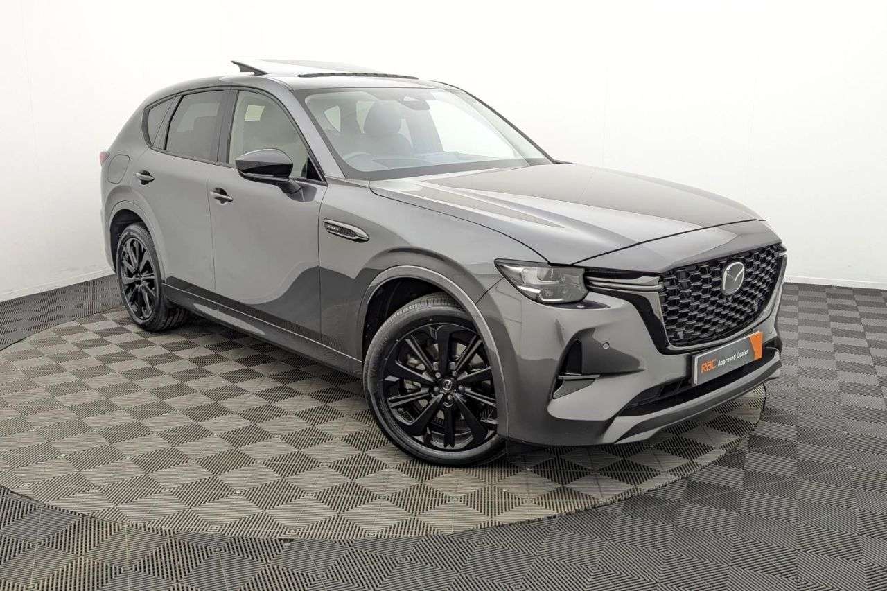 A 2023 MAZDA CX-60 2.5 e-SKYACTIV 17.8kWh Homura SUV 5dr Petrol Plug-in Hybrid Auto 4WD Euro 6 A 2023 MAZDA CX-60 2.5 e-SKYACTIV 17.8kWh Homura SUV 5dr Petrol Plug-in Hybrid Auto 4WD Euro 6