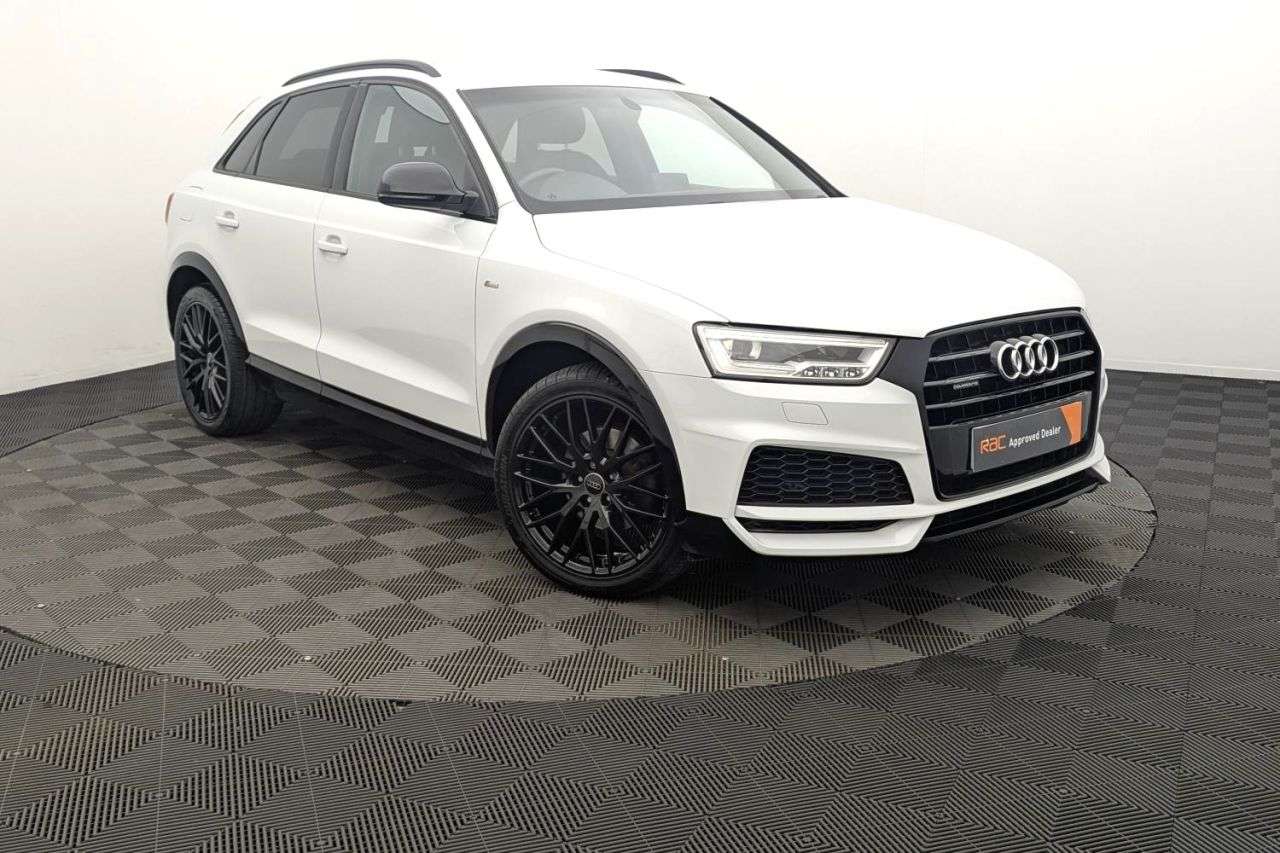 A 2018 AUDI Q3 2.0 TDI Black Edition SUV 5dr Diesel Manual quattro Euro 6 (s/s) (150 ps) A A 2018 AUDI Q3 2.0 TDI Black Edition SUV 5dr Diesel Manual quattro Euro 6 (s/s) (150 ps) A