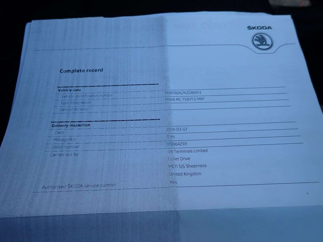 2019 SKODA FABIA 2019 SKODA FABIA