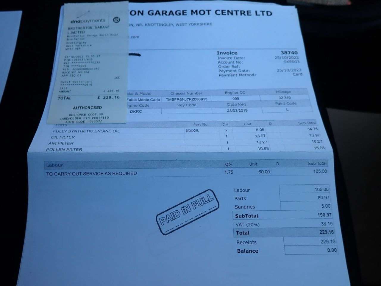 2019 SKODA FABIA 2019 SKODA FABIA