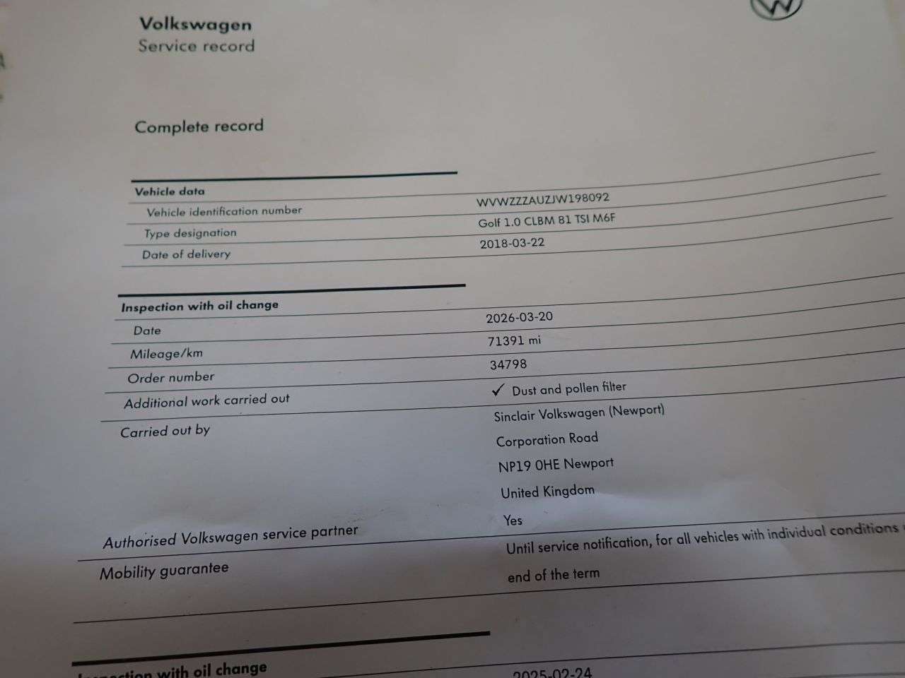 2018 VOLKSWAGEN GOLF 2018 VOLKSWAGEN GOLF