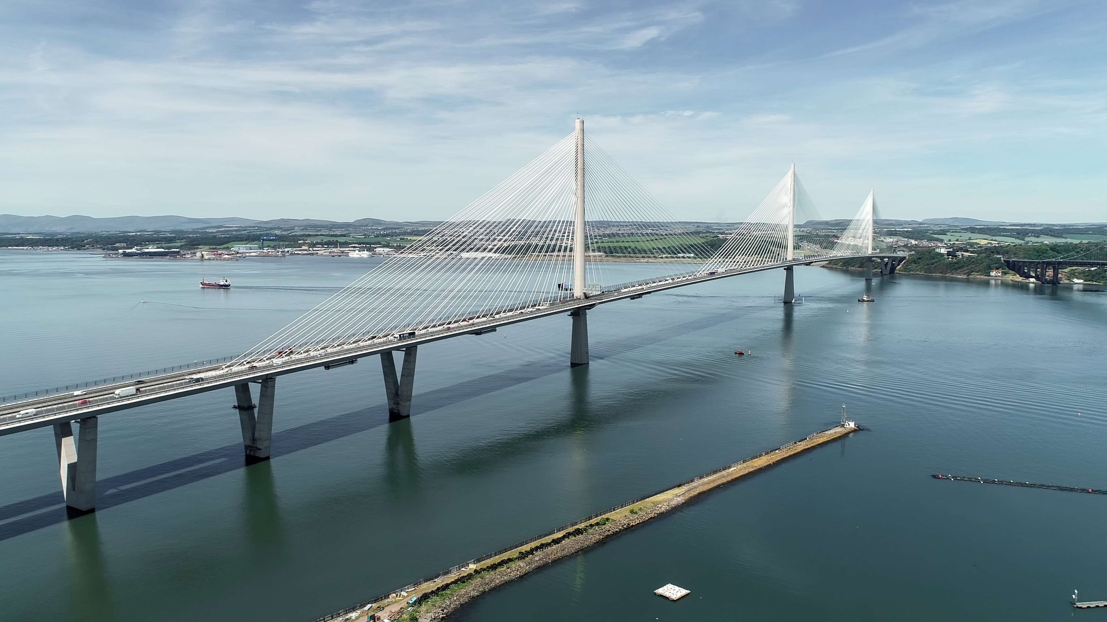 Queensferry Crossing work starts on the new diversion barriers