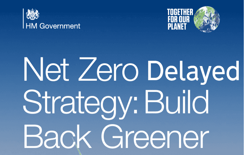 Sunak waters down net zero commitments