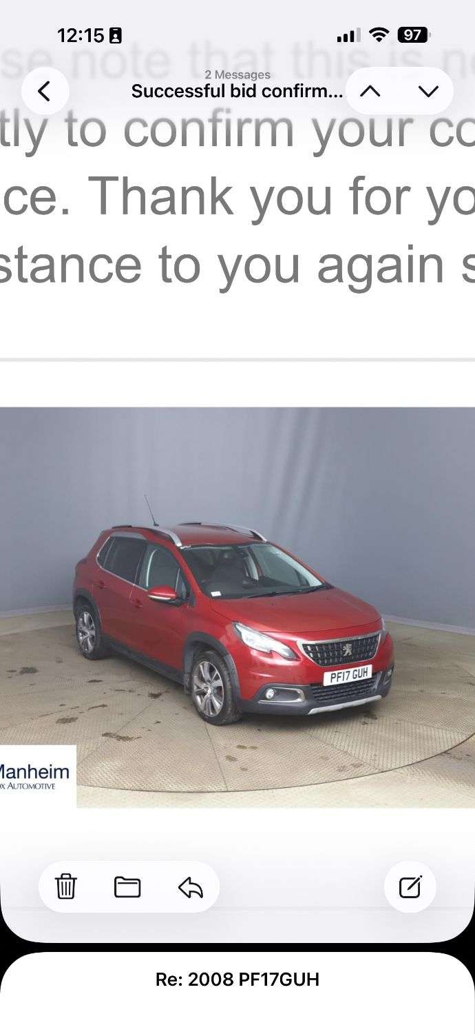 A 2017 PEUGEOT 2008 1.2 PureTech Allure SUV 5dr Petrol EAT Euro 6 (s/s) (110 ps) JUST BEEN SERV A 2017 PEUGEOT 2008 1.2 PureTech Allure SUV 5dr Petrol EAT Euro 6 (s/s) (110 ps) JUST BEEN SERV