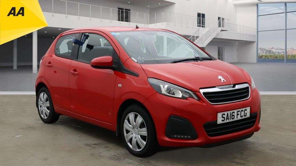 A 2016 PEUGEOT 108 1.0 Active Hatchback 5dr Petrol Manual Euro 6 (68 ps) A 2016 PEUGEOT 108 1.0 Active Hatchback 5dr Petrol Manual Euro 6 (68 ps)