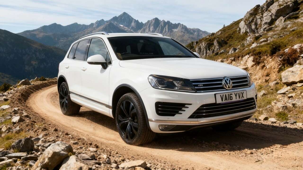 A 2016 VOLKSWAGEN TOUAREG 3.0 TDI V6 BlueMotion Tech R-Line SUV 5dr Diesel Tiptronic 4WD Euro 6 (s/s) A 2016 VOLKSWAGEN TOUAREG 3.0 TDI V6 BlueMotion Tech R-Line SUV 5dr Diesel Tiptronic 4WD Euro 6 (s/s)