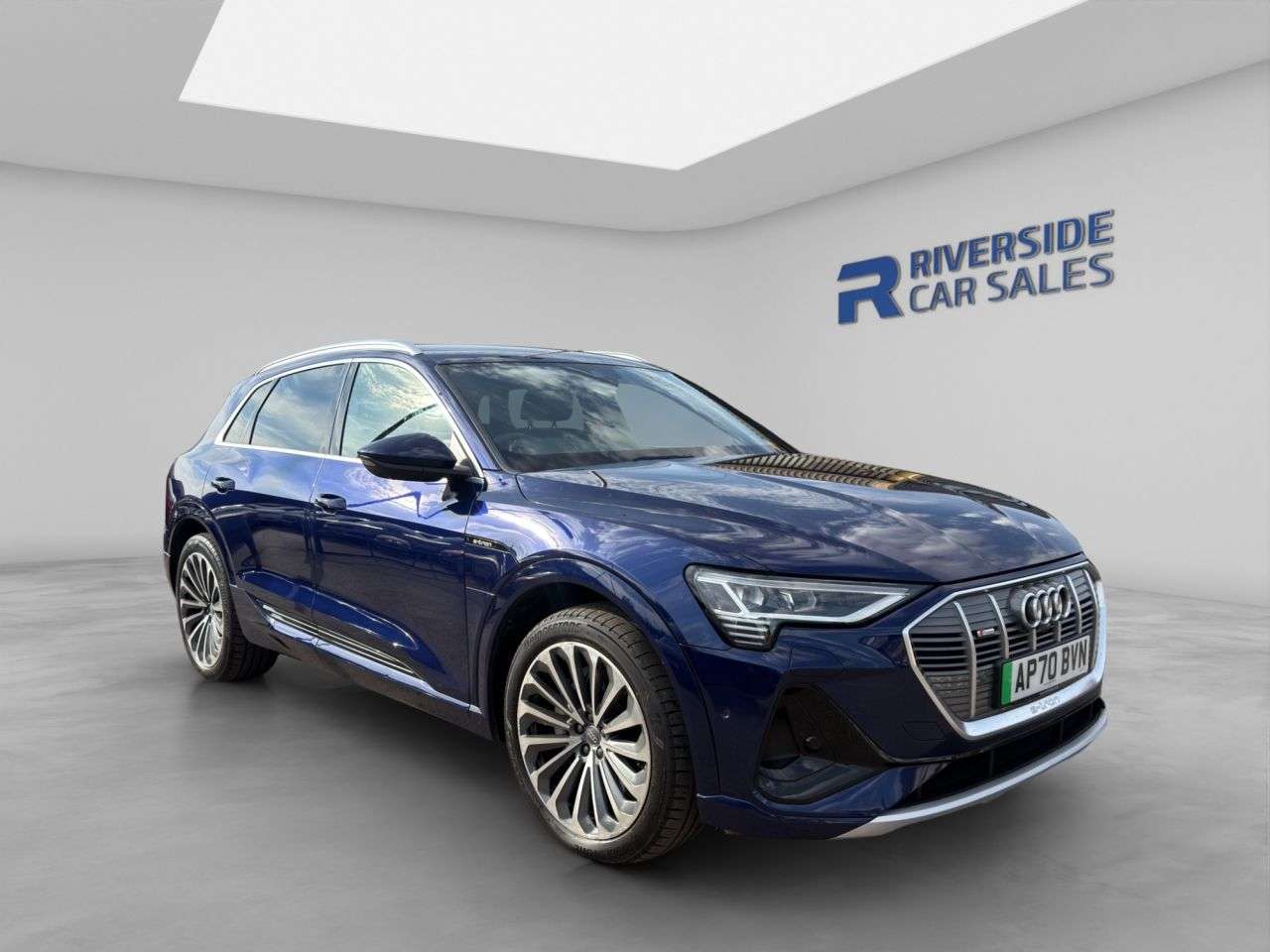 A 2020 AUDI E-TRON 50 S line SUV 5dr Electric Auto quattro 71.2kWh (313 ps) Finance From 8.9% A 2020 AUDI E-TRON 50 S line SUV 5dr Electric Auto quattro 71.2kWh (313 ps) Finance From 8.9%
