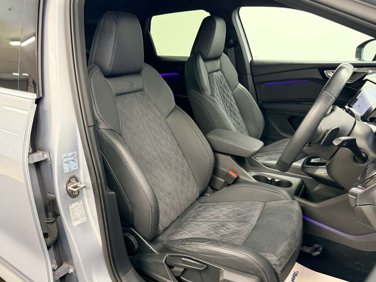 A 2021 AUDI Q4 E-TRON 40 S-LINE ELECTRIC AUTO 82kWh 205 BHP + SAT NAV + HEATED SEATS SIX MONTH WA A 2021 AUDI Q4 E-TRON 40 S-LINE ELECTRIC AUTO 82kWh 205 BHP + SAT NAV + HEATED SEATS SIX MONTH WA