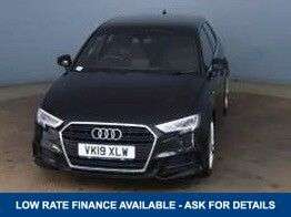 A 2019 AUDI A3 SPORTBACK 1.0 TFSI 30 S-LINE FIVE DOOR 115 BHP + SAT NAV + PARKING SENSORS A 2019 AUDI A3 SPORTBACK 1.0 TFSI 30 S-LINE FIVE DOOR 115 BHP + SAT NAV + PARKING SENSORS