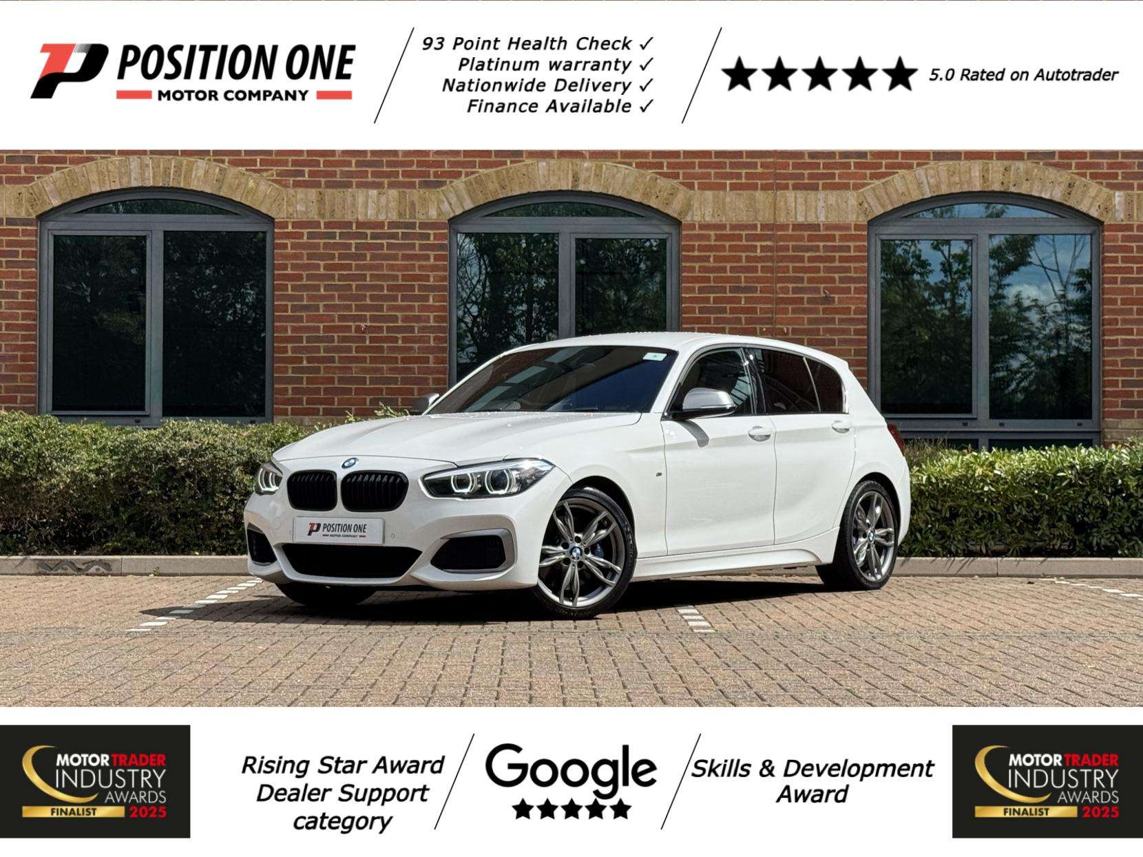 A 2019 BMW 1 SERIES 3.0 M140i GPF Shadow Edition Hatchback 5dr Petrol Auto Euro 6 (s/s) (340 ps) A 2019 BMW 1 SERIES 3.0 M140i GPF Shadow Edition Hatchback 5dr Petrol Auto Euro 6 (s/s) (340 ps)