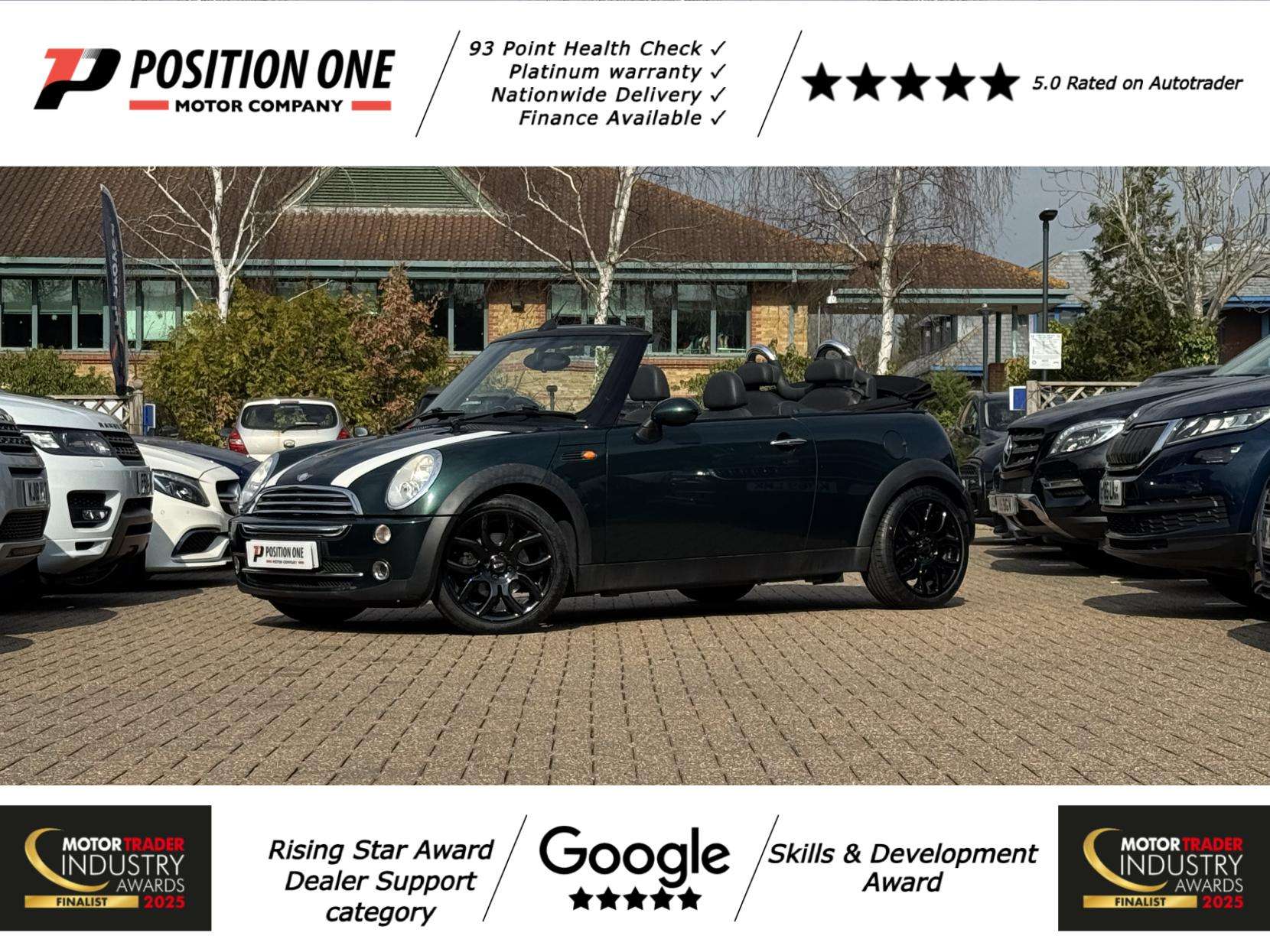 A 2007 MINI CONVERTIBLE 1.6 Cooper Convertible 2dr Petrol Manual Euro 3 (115 ps) A 2007 MINI CONVERTIBLE 1.6 Cooper Convertible 2dr Petrol Manual Euro 3 (115 ps)
