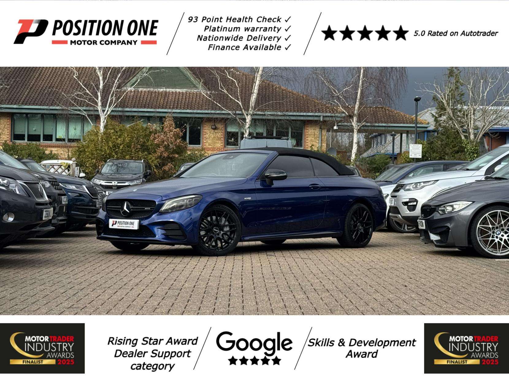 A 2020 MERCEDES-BENZ C CLASS 3.0 C43 V6 AMG (Premium) Cabriolet 2dr Petrol G-Tronic+ 4MATIC Euro 6 (s/s) (390 ps) A 2020 MERCEDES-BENZ C CLASS 3.0 C43 V6 AMG (Premium) Cabriolet 2dr Petrol G-Tronic+ 4MATIC Euro 6 (s/s) (390 ps)