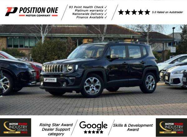 A 2020 JEEP RENEGADE 1.0 GSE T3 Limited SUV 5dr Petrol Manual Euro 6 (s/s) (120 ps) A 2020 JEEP RENEGADE 1.0 GSE T3 Limited SUV 5dr Petrol Manual Euro 6 (s/s) (120 ps)