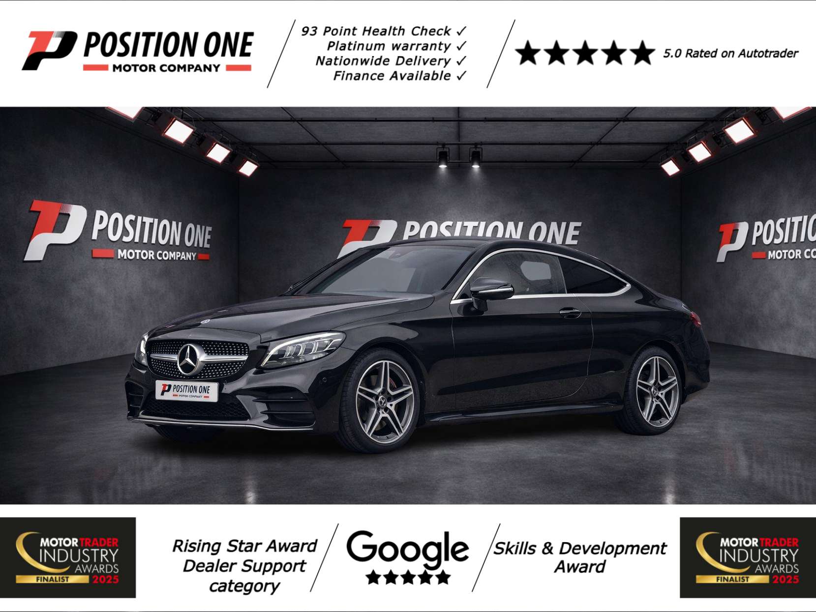 A 2018 MERCEDES-BENZ C CLASS 1.5 C200 MHEV AMG Line Coupe 2dr Petrol G-Tronic+ Euro 6 (s/s) (198 ps) A 2018 MERCEDES-BENZ C CLASS 1.5 C200 MHEV AMG Line Coupe 2dr Petrol G-Tronic+ Euro 6 (s/s) (198 ps)