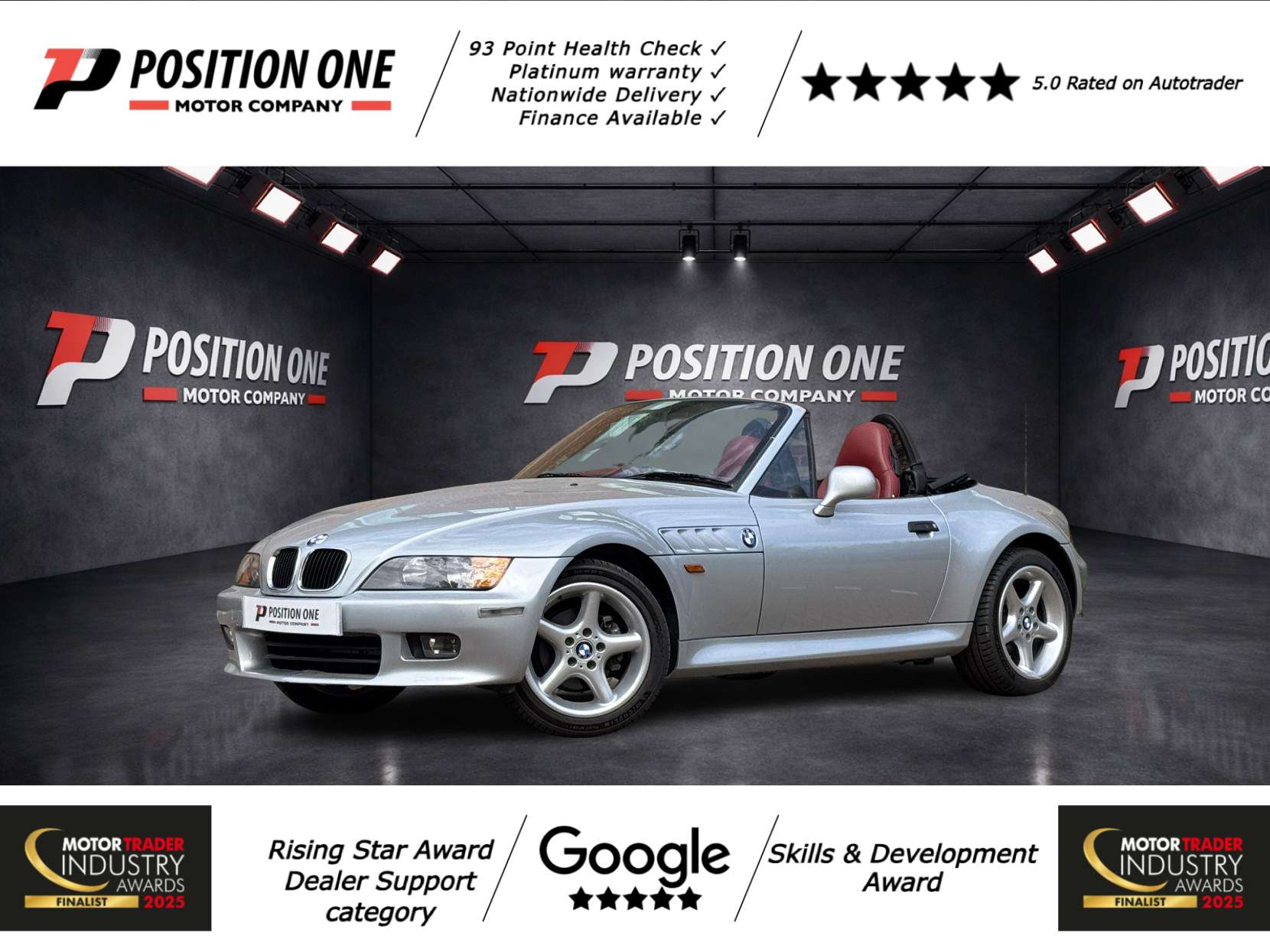 A 1998 BMW Z3 2.8i Convertible 2dr Petrol Manual (225 g/km, 193 bhp) A 1998 BMW Z3 2.8i Convertible 2dr Petrol Manual (225 g/km, 193 bhp)