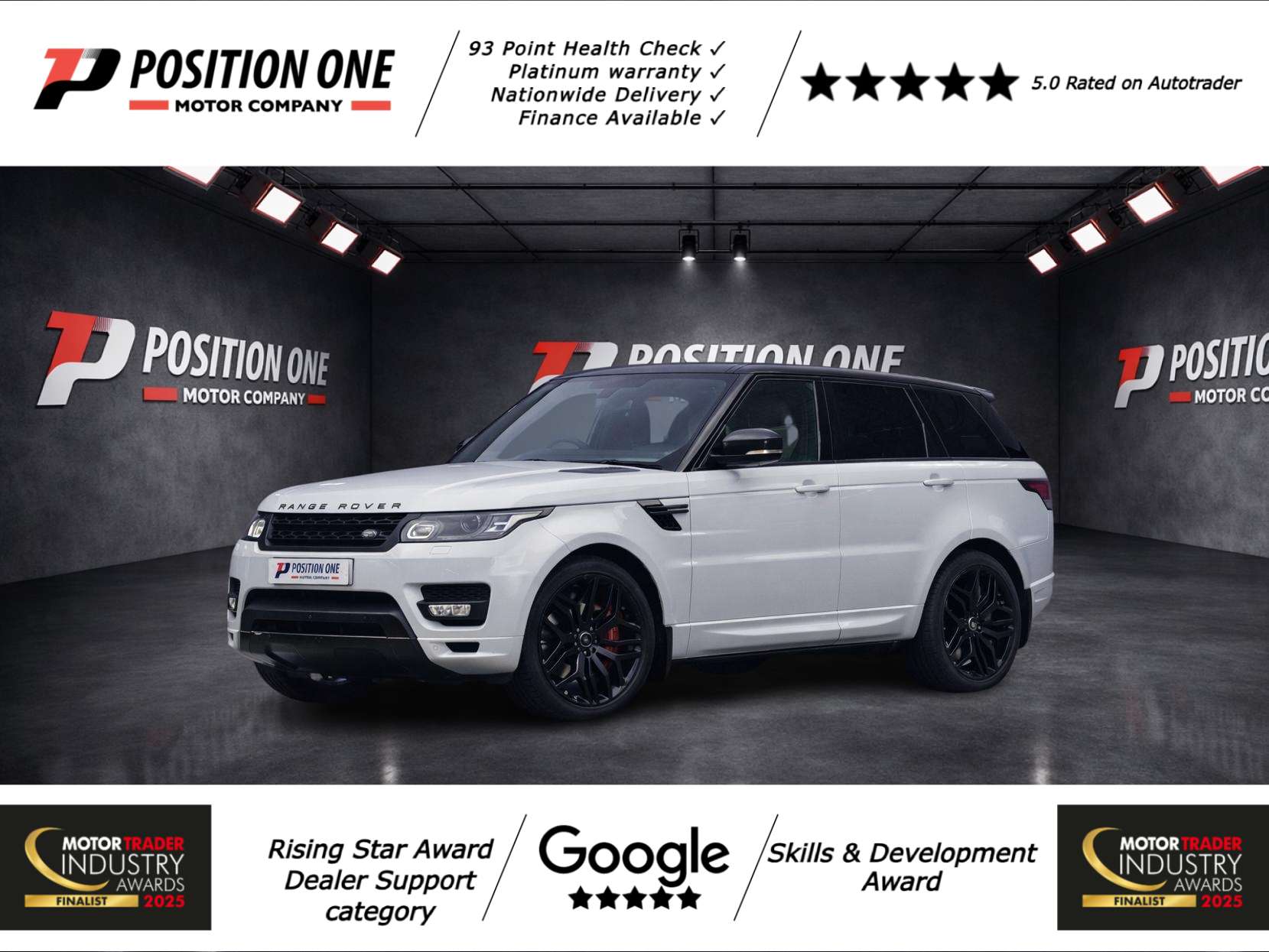 A 2016 LAND ROVER RANGE ROVER SPORT 5.0 V8 Autobiography Dynamic SUV 5dr Petrol Auto 4WD Euro 6 (s/s) (510 ps) A 2016 LAND ROVER RANGE ROVER SPORT 5.0 V8 Autobiography Dynamic SUV 5dr Petrol Auto 4WD Euro 6 (s/s) (510 ps)