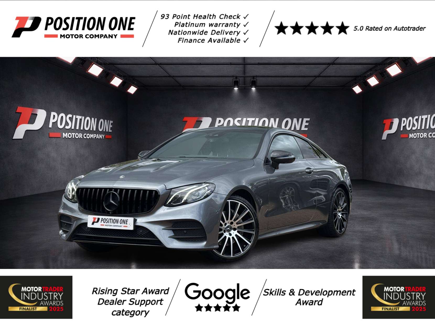 A 2017 MERCEDES-BENZ E CLASS 2.0 E220d AMG Line (Premium) Coupe 2dr Diesel G-Tronic+ Euro 6 (s/s) (194 ps) A 2017 MERCEDES-BENZ E CLASS 2.0 E220d AMG Line (Premium) Coupe 2dr Diesel G-Tronic+ Euro 6 (s/s) (194 ps)