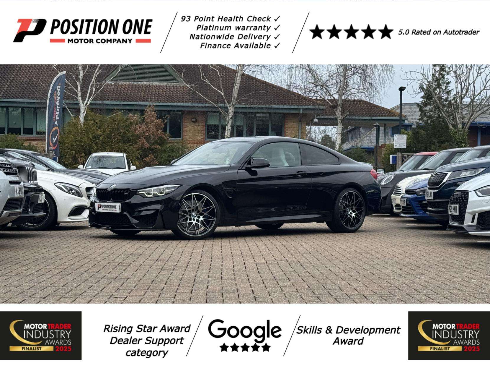 A 2019 BMW M4 3.0 BiTurbo GPF Competition Coupe 2dr Petrol DCT Euro 6 (s/s) (450 ps) A 2019 BMW M4 3.0 BiTurbo GPF Competition Coupe 2dr Petrol DCT Euro 6 (s/s) (450 ps)