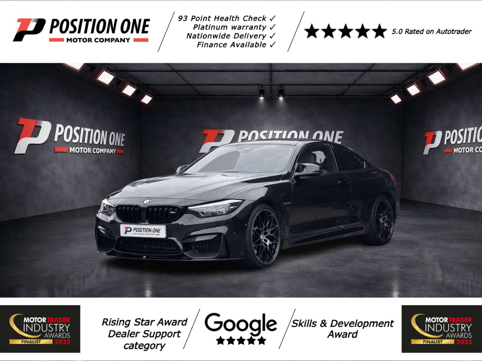 A 2019 BMW M4 3.0 BiTurbo GPF Competition Coupe 2dr Petrol DCT Euro 6 (s/s) (450 ps) A 2019 BMW M4 3.0 BiTurbo GPF Competition Coupe 2dr Petrol DCT Euro 6 (s/s) (450 ps)