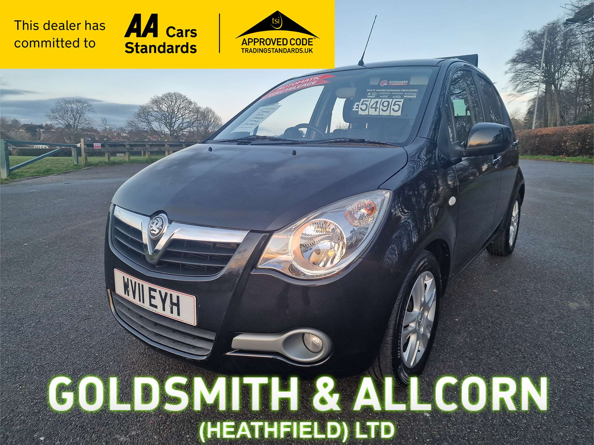 A 2011 VAUXHALL AGILA 1.2 VVT SE 5dr +AUTOMATIC+LOW MILEAGE+ A 2011 VAUXHALL AGILA 1.2 VVT SE 5dr +AUTOMATIC+LOW MILEAGE+