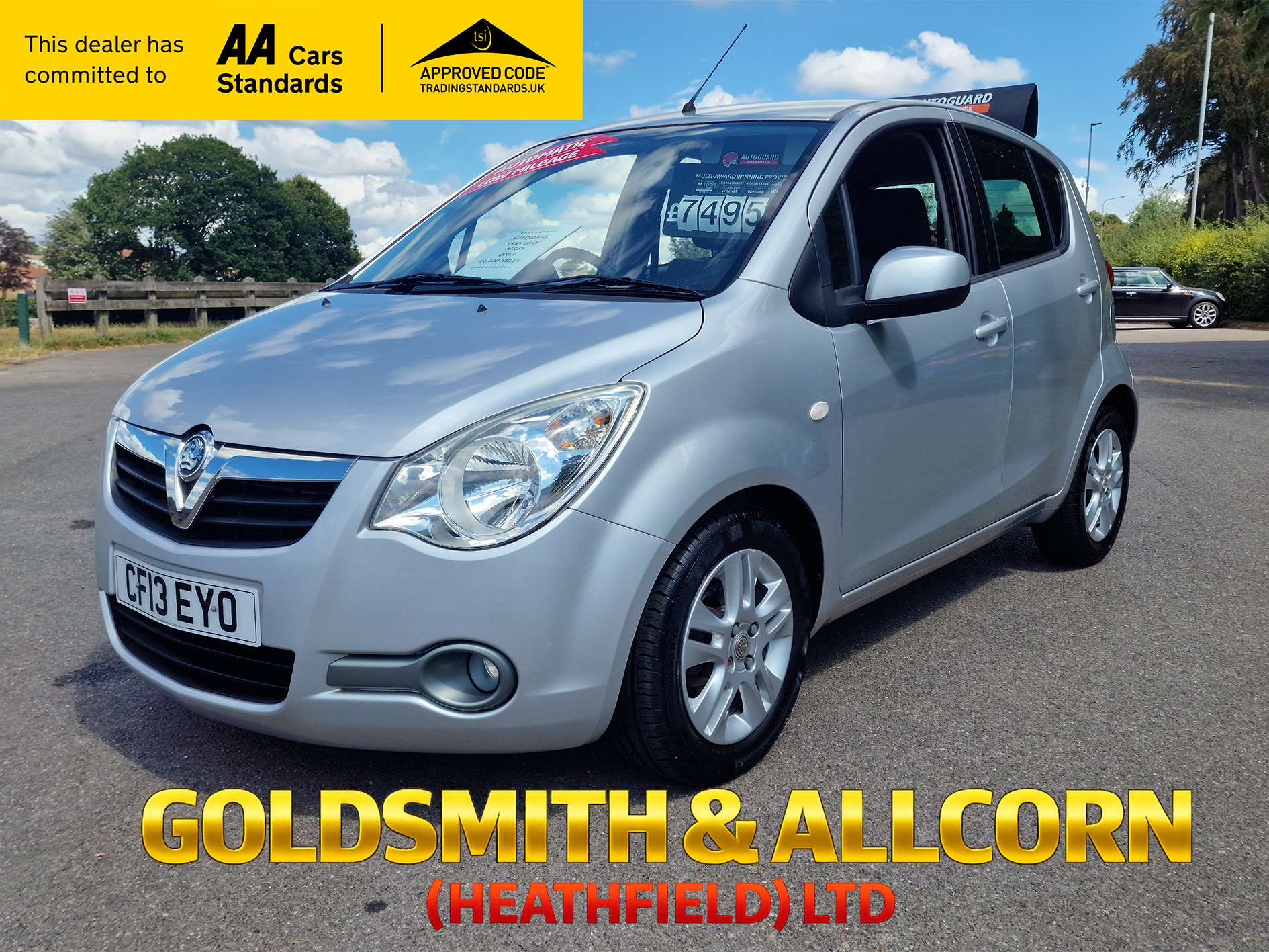 A 2013 VAUXHALL AGILA 1.2 VVT SE MPV 5dr Petrol Auto Euro 5 (94 ps)+VERY LOW MILEAGE ONLY 11,400 MILES,AUTOMATIC,SERVICE HISTORY,2 KEYS A 2013 VAUXHALL AGILA 1.2 VVT SE MPV 5dr Petrol Auto Euro 5 (94 ps)+VERY LOW MILEAGE ONLY 11,400 MILES,AUTOMATIC,SERVICE HISTORY,2 KEYS