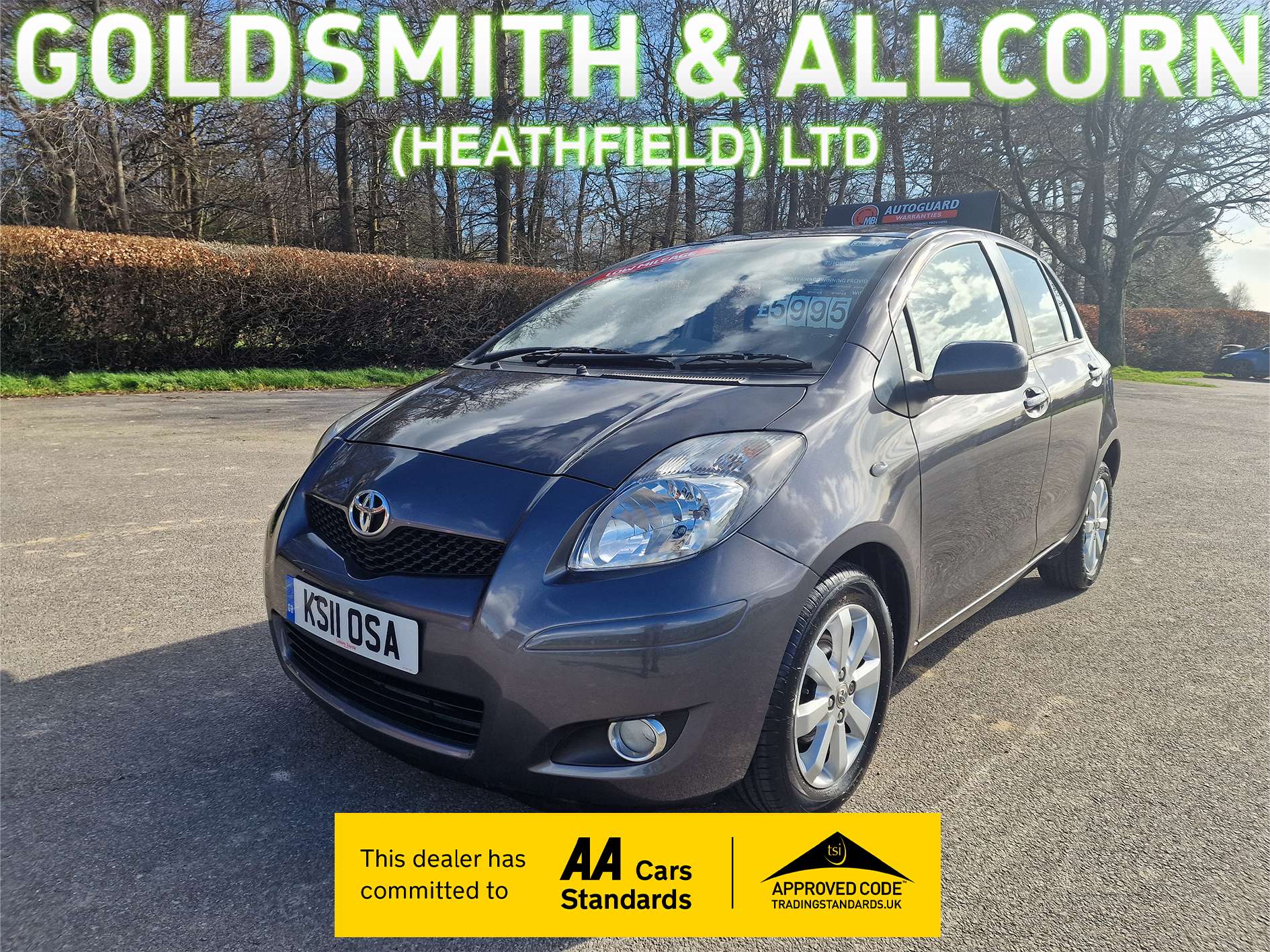 A 2011 TOYOTA YARIS 1.33 Dual VVT-i T Spirit Hatchback 5dr Petrol Manual Euro 5 (s/s) (101 ps)+ONLY 15,500 MILES, ONE OWNER, FULL SRVICE HISTORY+ A 2011 TOYOTA YARIS 1.33 Dual VVT-i T Spirit Hatchback 5dr Petrol Manual Euro 5 (s/s) (101 ps)+ONLY 15,500 MILES, ONE OWNER, FULL SRVICE HISTORY+