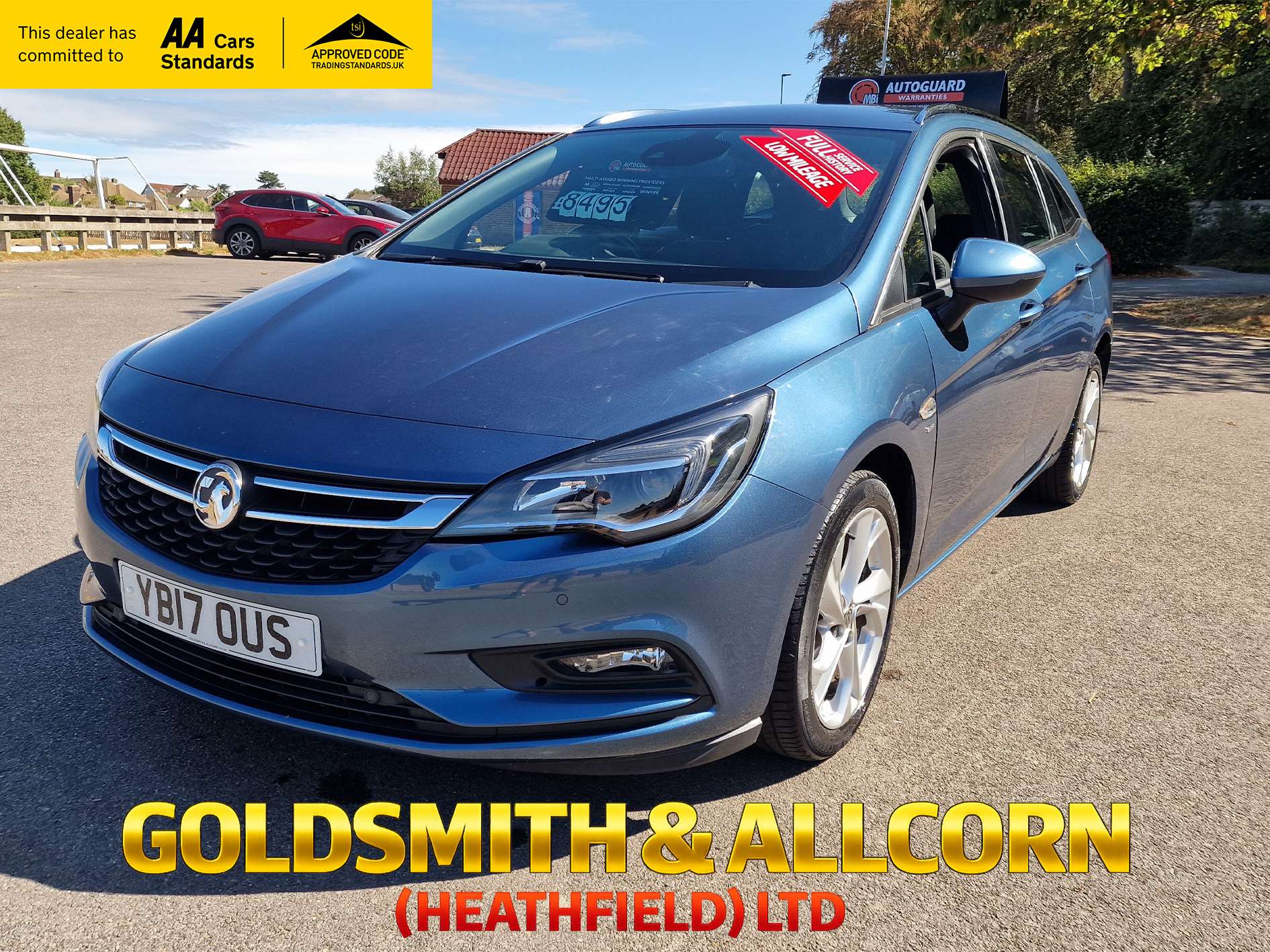 A 2017 VAUXHALL ASTRA 1.4i Turbo SRi Sports Tourer 5dr Petrol Manual Euro 6 (150 ps)+LOW MILEAGE ESTATE CAR ONLY 34,000 MILES A 2017 VAUXHALL ASTRA 1.4i Turbo SRi Sports Tourer 5dr Petrol Manual Euro 6 (150 ps)+LOW MILEAGE ESTATE CAR ONLY 34,000 MILES