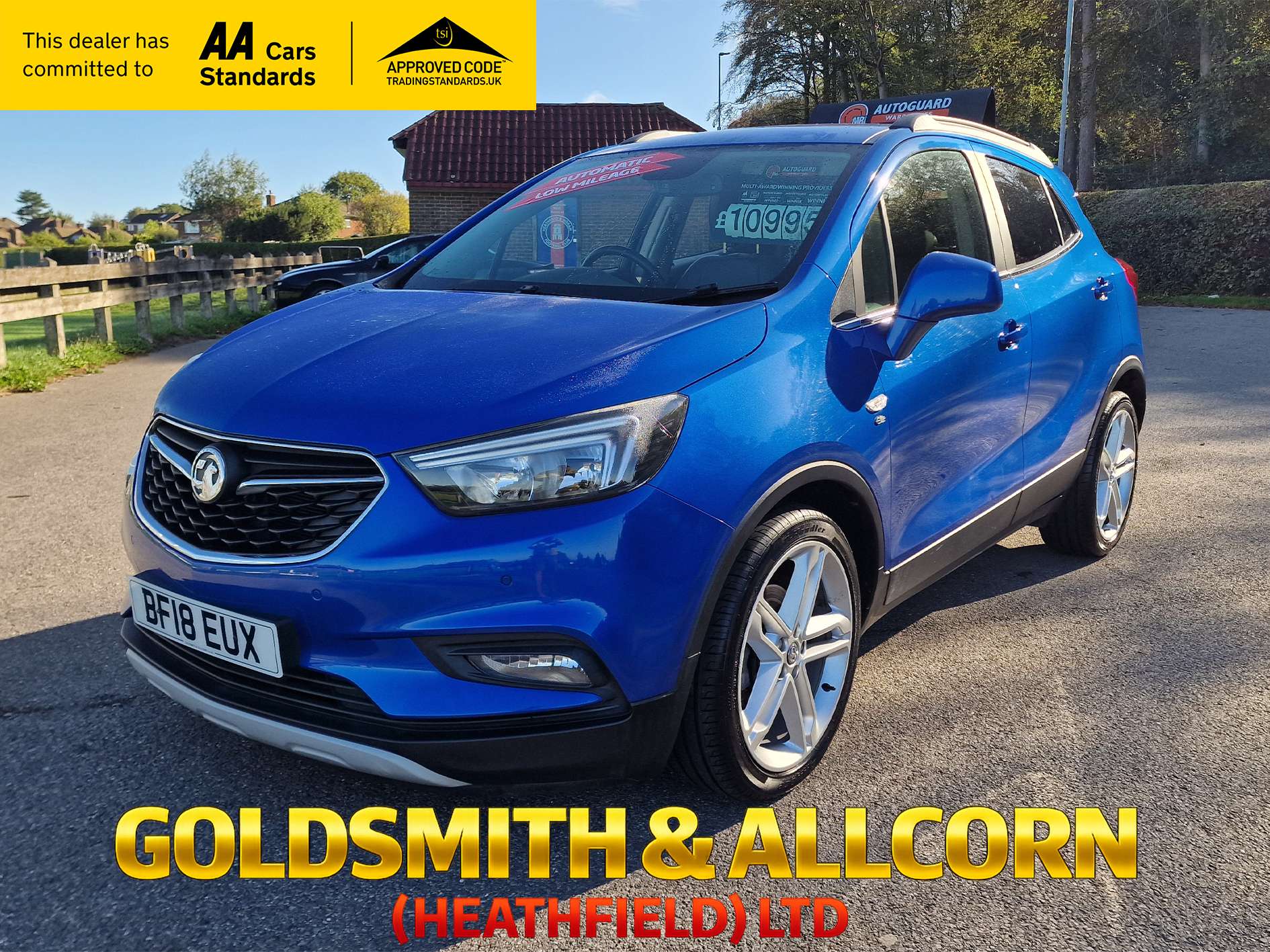 A 2018 VAUXHALL MOKKA X 1.4i Turbo Elite Nav SUV 5dr Petrol Auto Euro 6 (140 ps)+AUTOMATIC+ TOP SPEC INC SAT NAV+ LOW MILEAGE A 2018 VAUXHALL MOKKA X 1.4i Turbo Elite Nav SUV 5dr Petrol Auto Euro 6 (140 ps)+AUTOMATIC+ TOP SPEC INC SAT NAV+ LOW MILEAGE
