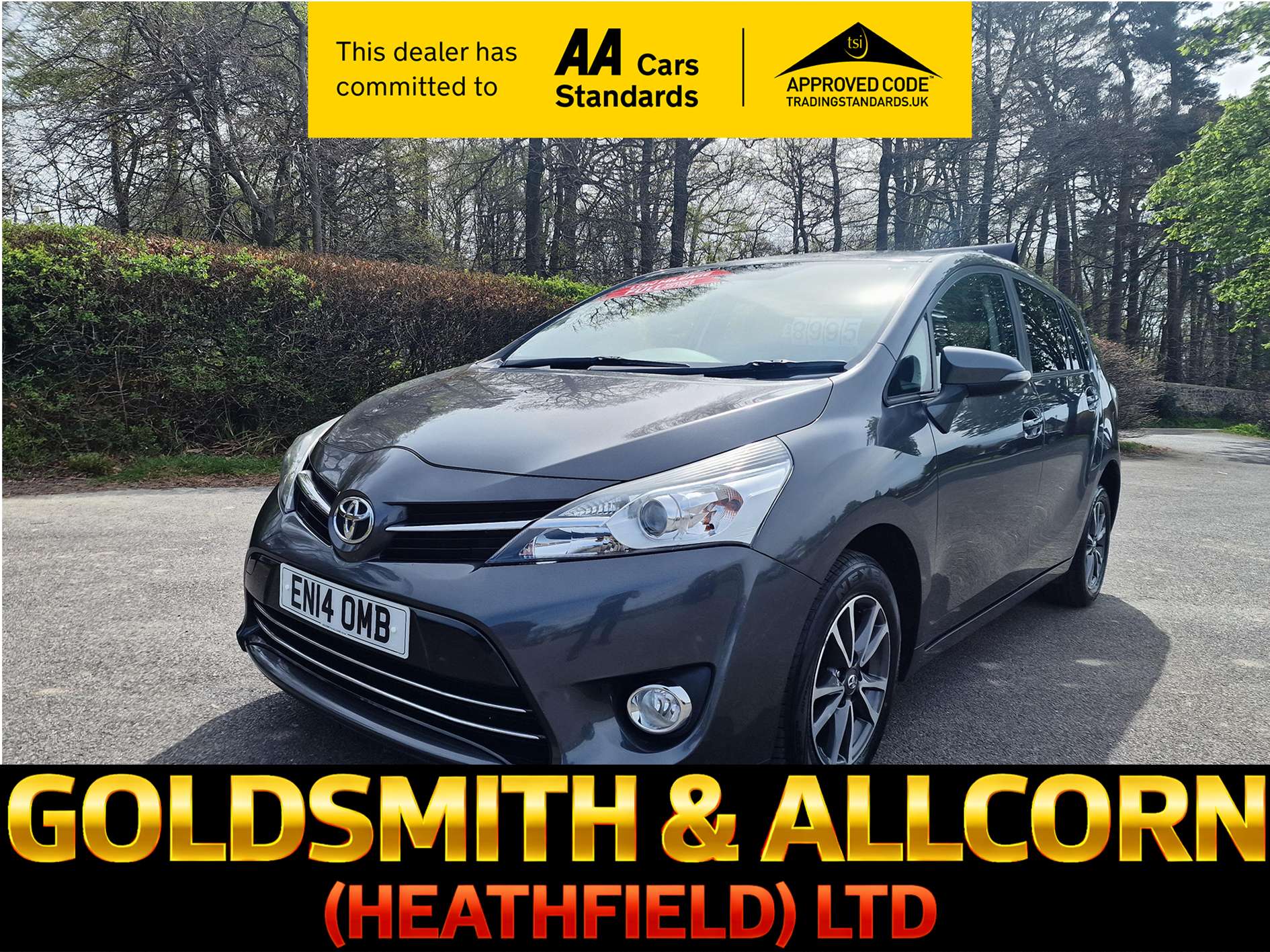 A 2014 TOYOTA VERSO 1.6 V-Matic Icon MPV 5dr Petrol Manual Euro 5 Euro 5 (132 ps)+ONE OWNER, FULL MAIN DEALER SERVICE HISTORY+ 7 SEATER+ A 2014 TOYOTA VERSO 1.6 V-Matic Icon MPV 5dr Petrol Manual Euro 5 Euro 5 (132 ps)+ONE OWNER, FULL MAIN DEALER SERVICE HISTORY+ 7 SEATER+