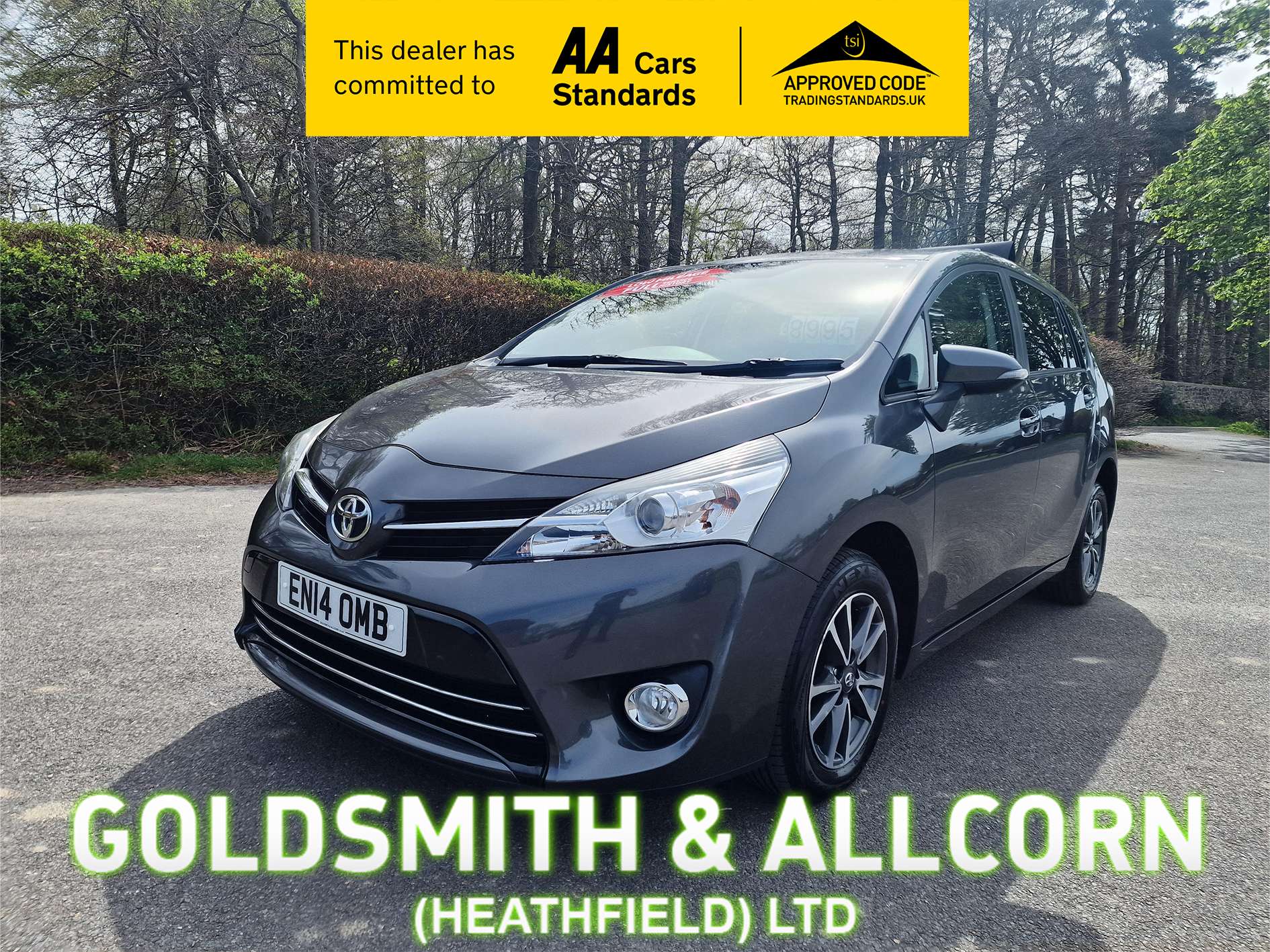 A 2014 TOYOTA VERSO 1.6 V-Matic Icon MPV 5dr Petrol Manual Euro 5 Euro 5 (132 ps)+ONE OWNER, FULL MAIN DEALER SERVICE HISTORY+ 7 SEATER+ A 2014 TOYOTA VERSO 1.6 V-Matic Icon MPV 5dr Petrol Manual Euro 5 Euro 5 (132 ps)+ONE OWNER, FULL MAIN DEALER SERVICE HISTORY+ 7 SEATER+